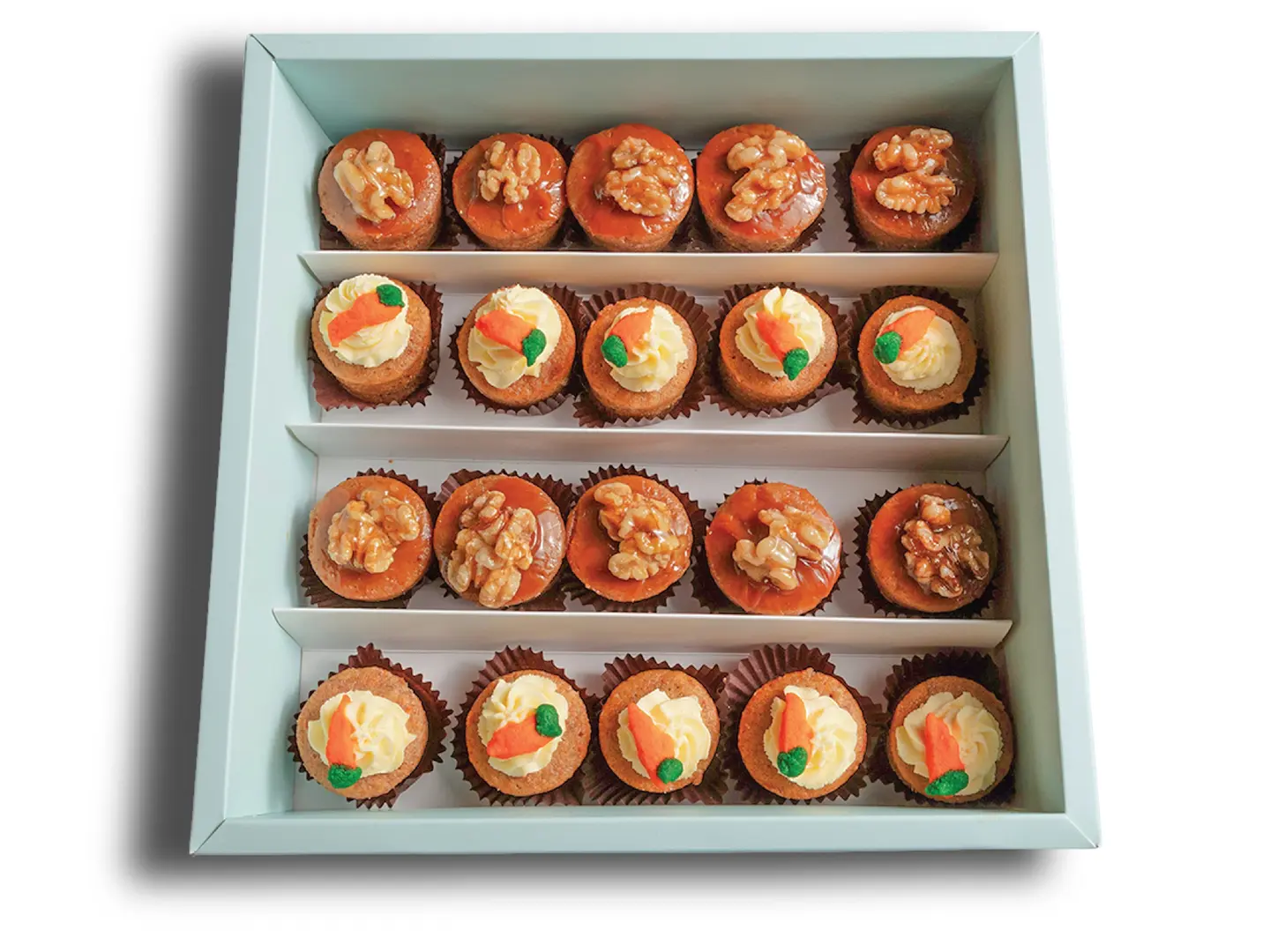 Mixed Box Of Date Cake And Carrot Cake