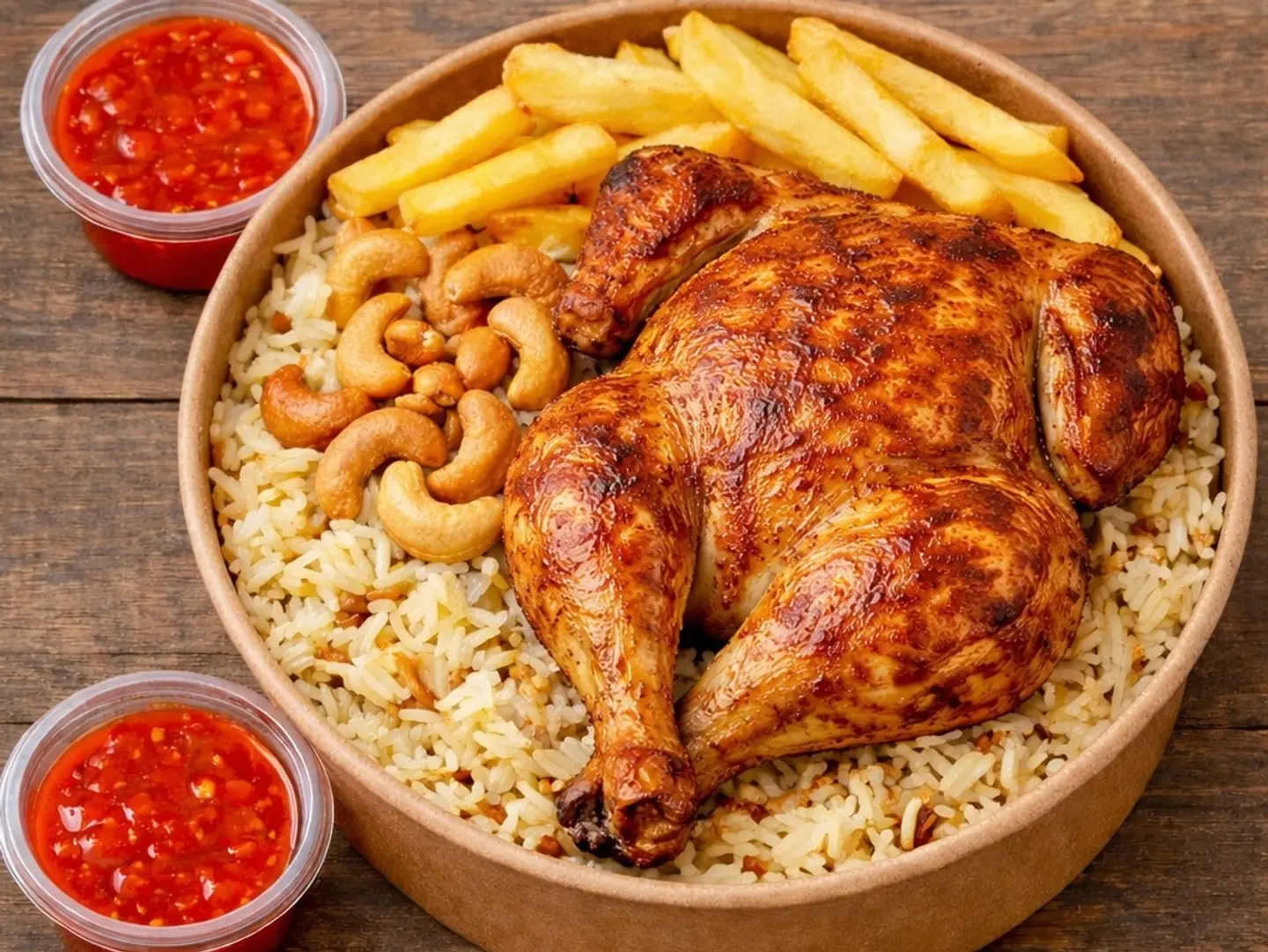 فروج شامي مع الرز