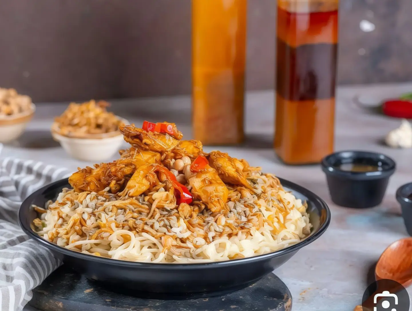 كشري بالدجاج