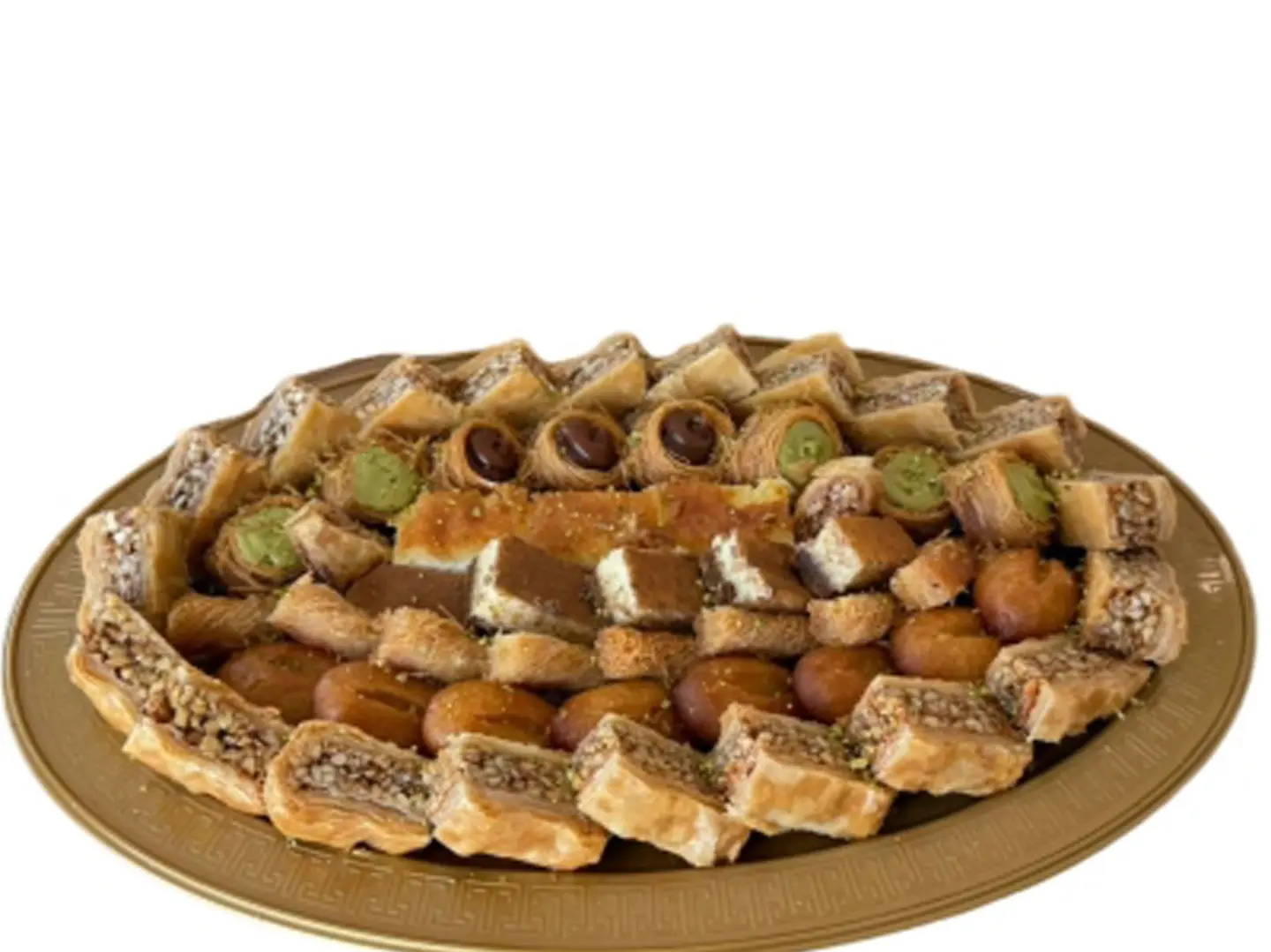 طبق بقلاوة مشكل كبير