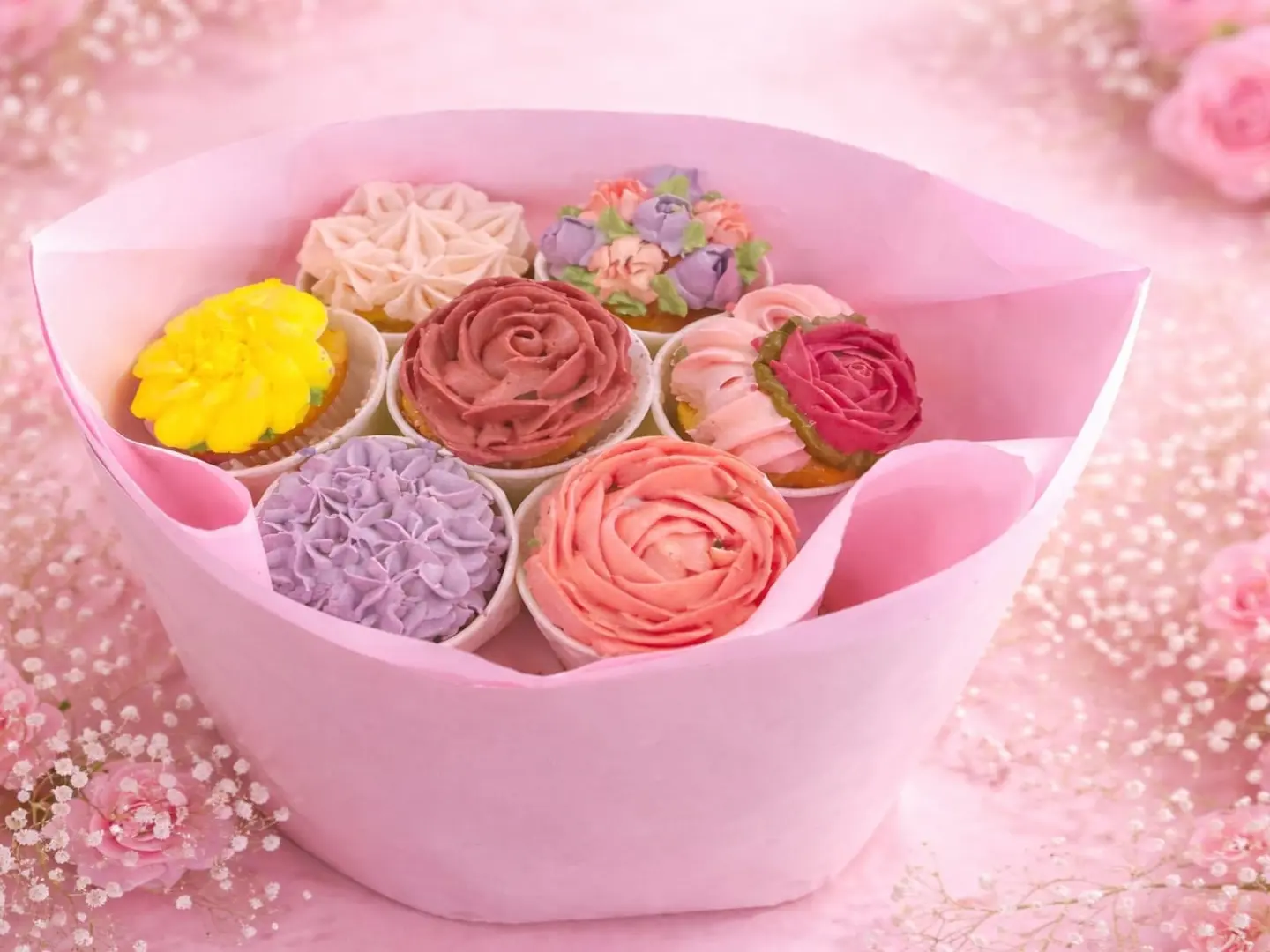 بوكيه كب كيك