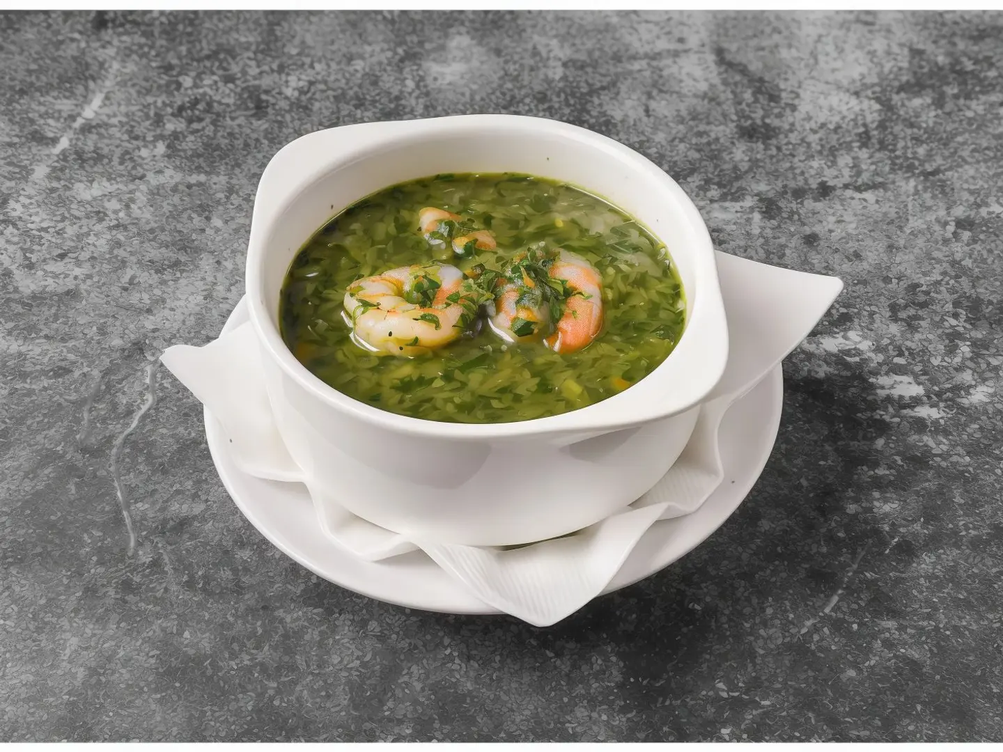 Mulukhiyah With Shrimp