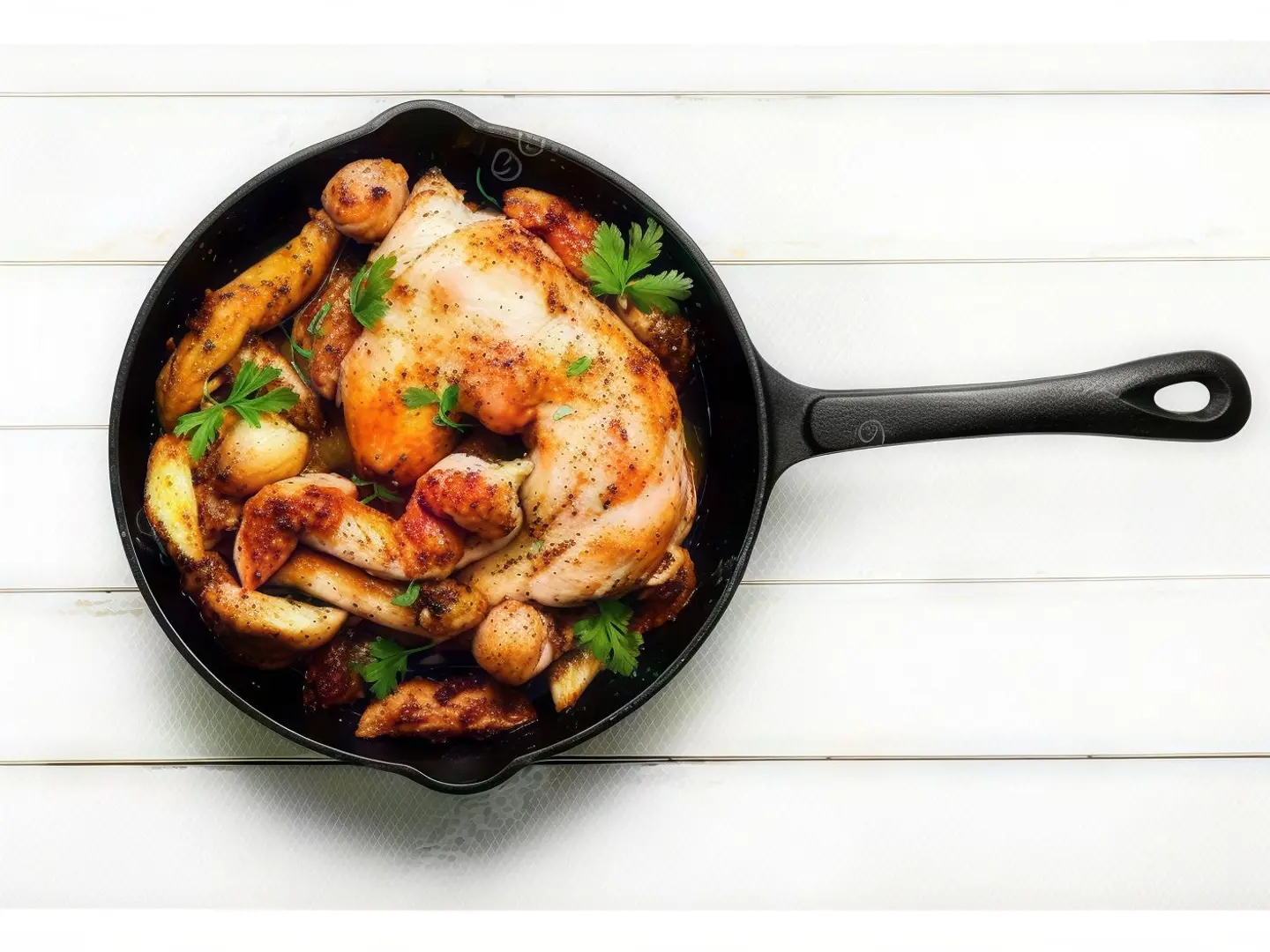 دجاج مخبوز ومطبوخ