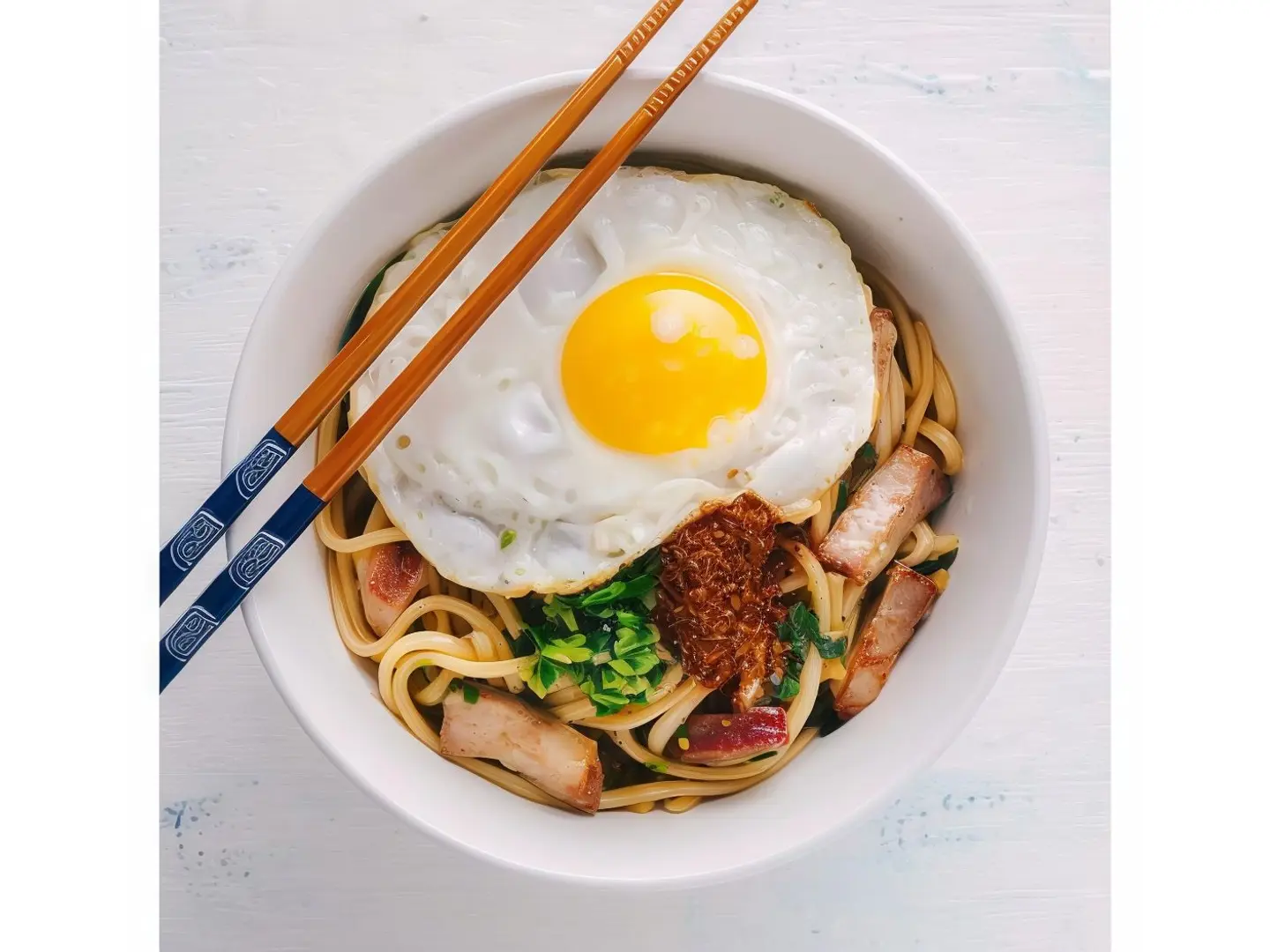 نودلز البيض