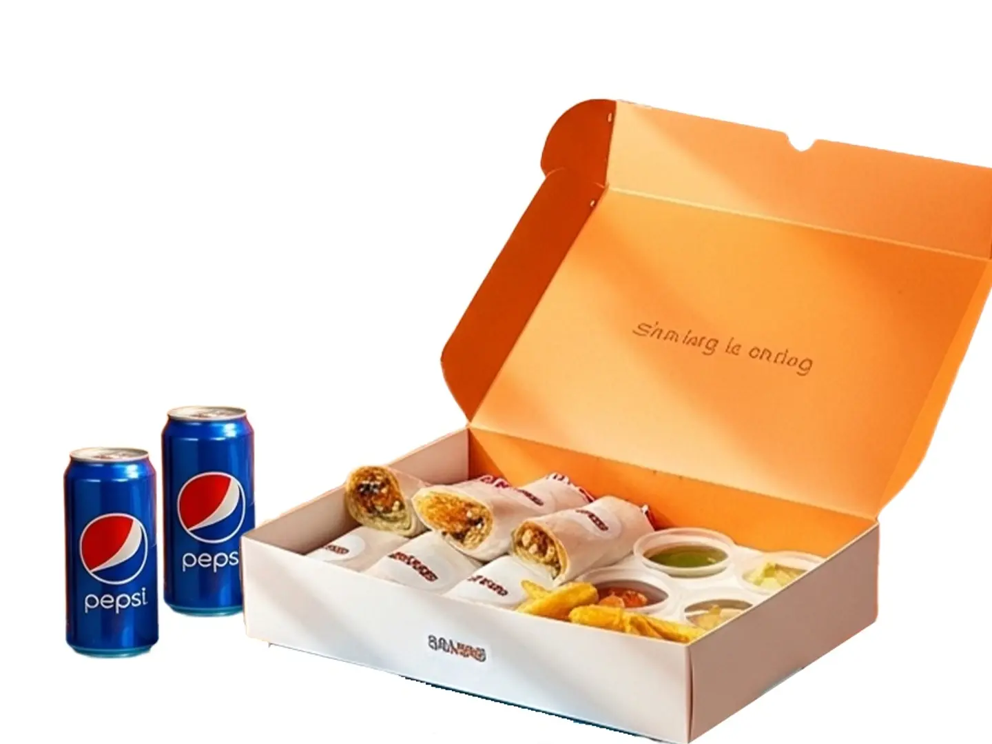 بوكس الشباتي 10 قطعة مع اثنين مشروب بيبسى