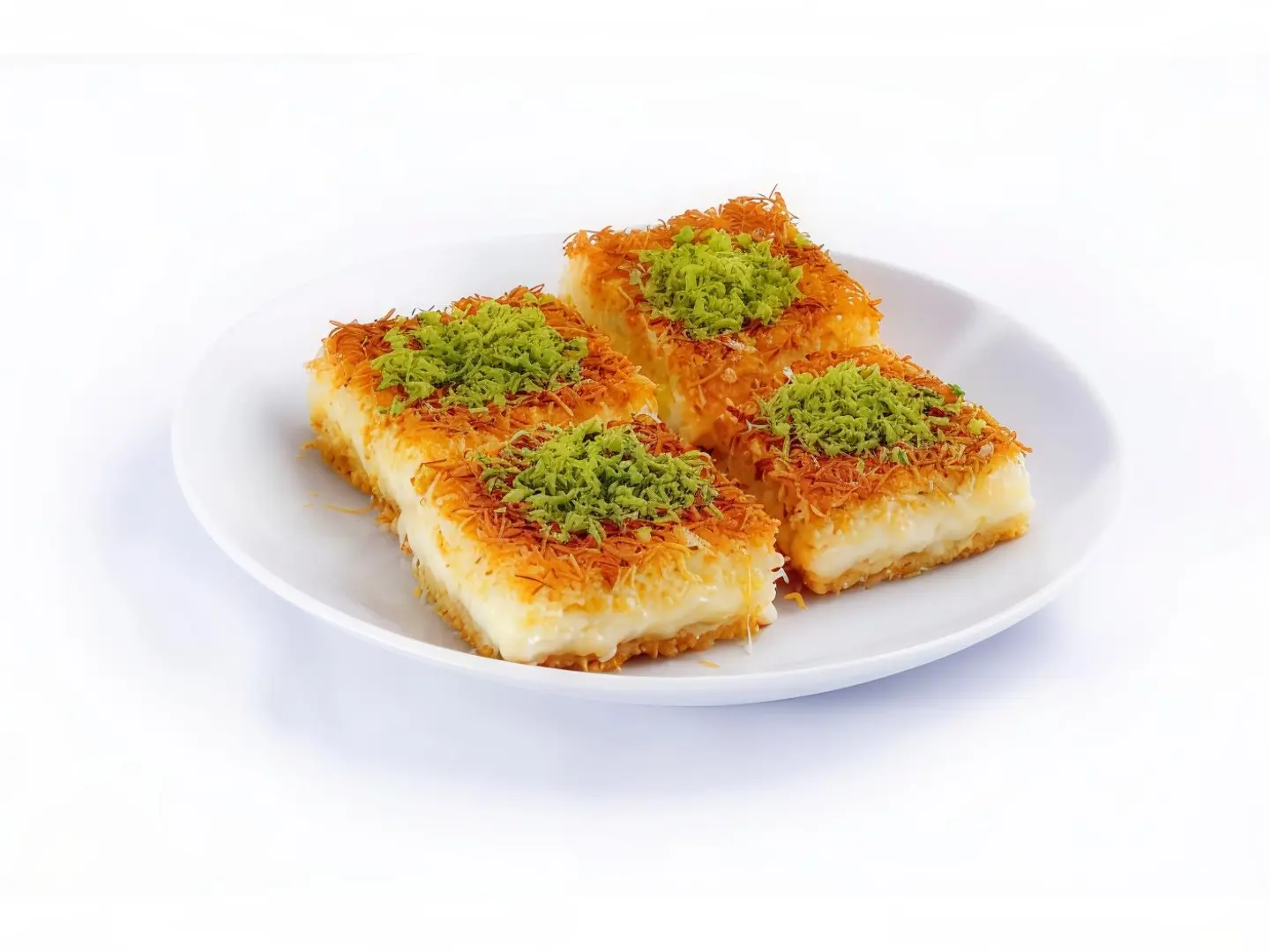 Mix Kunafa With Cream And Cheese