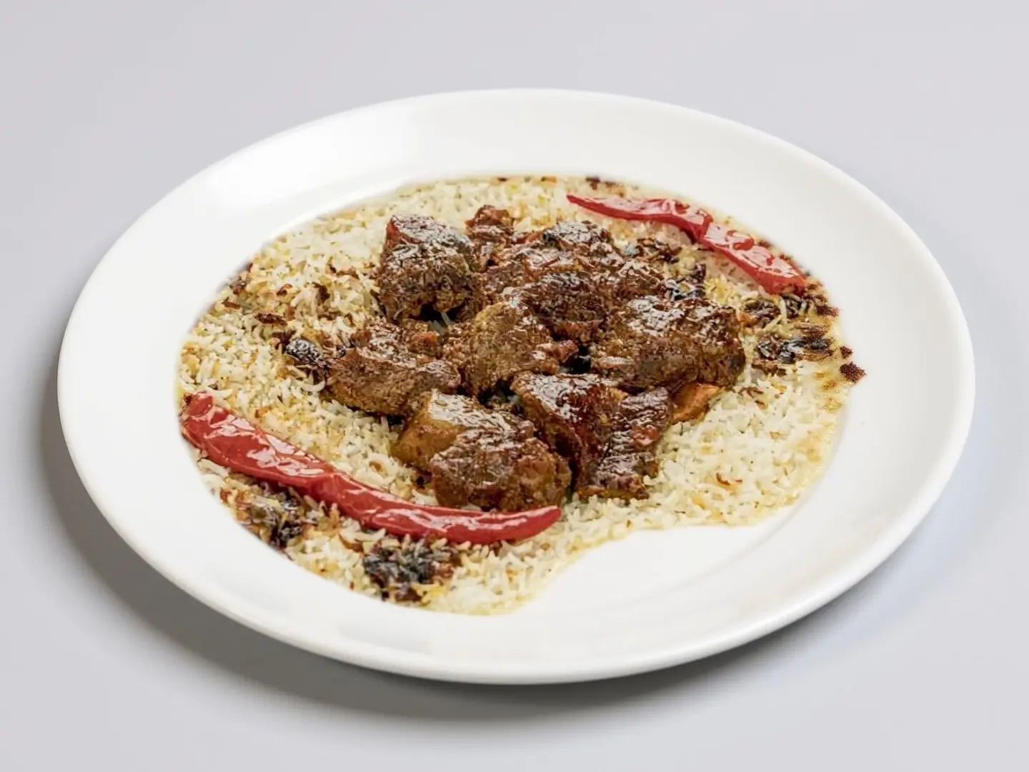 كبسة غنم مع بشاور ابيض لشخص واحد