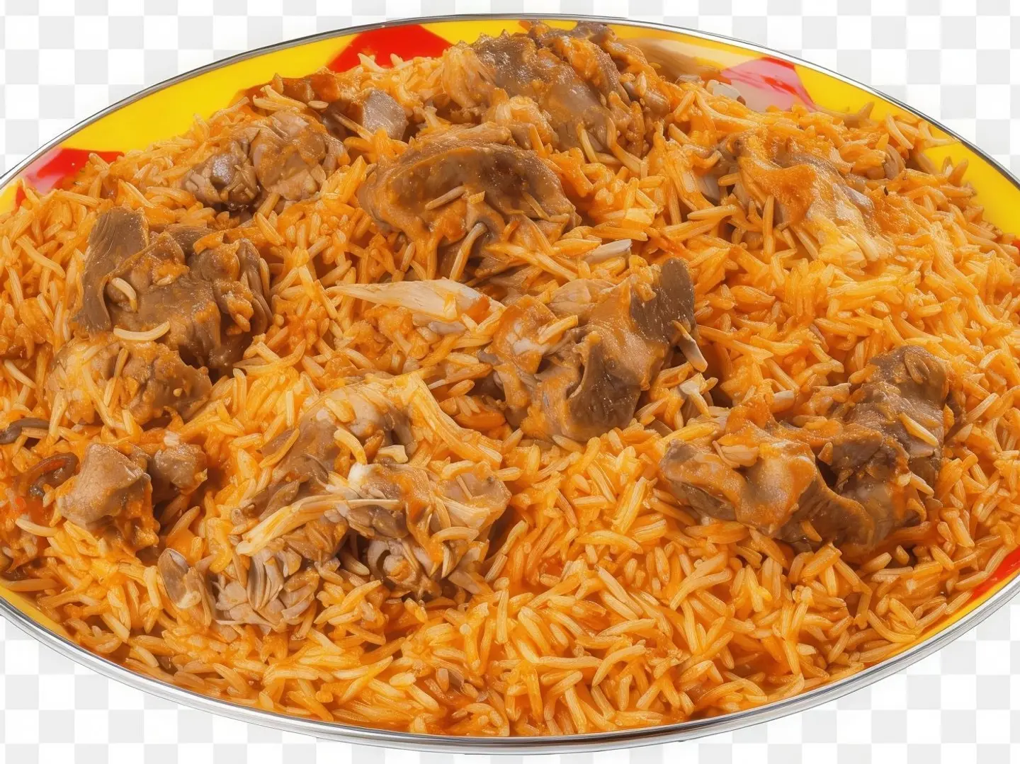 كبسة غنم مع بشاور احمر لشخص واحد