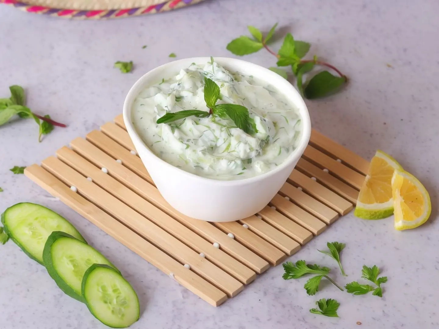 Yogurt With Cucumber Salad