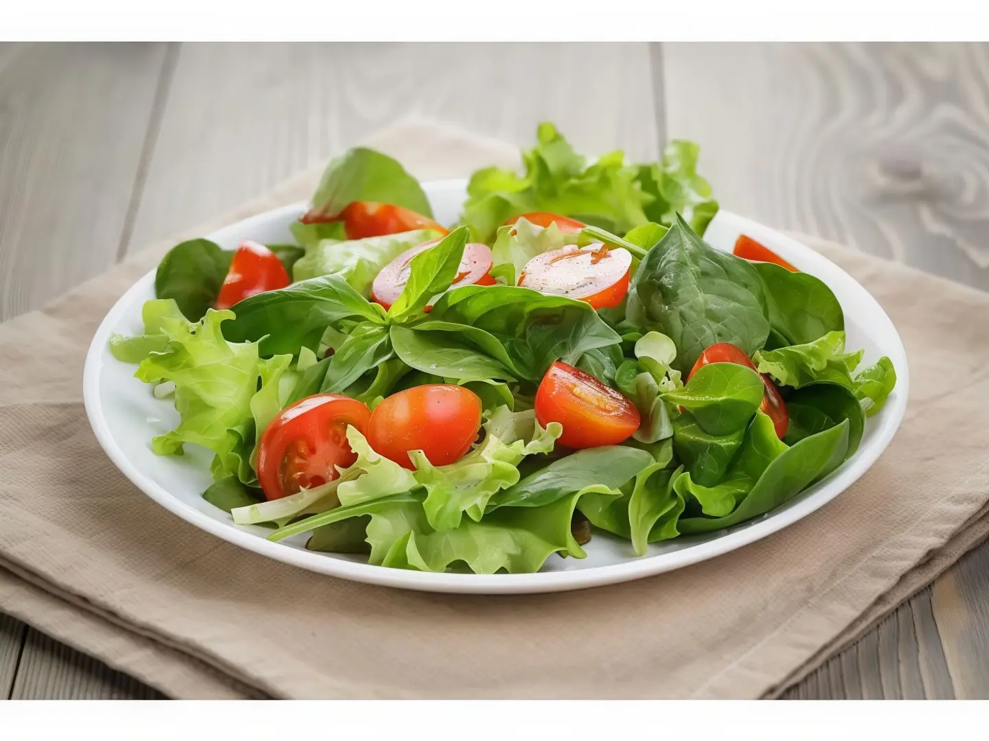 سلطة خضار وسط