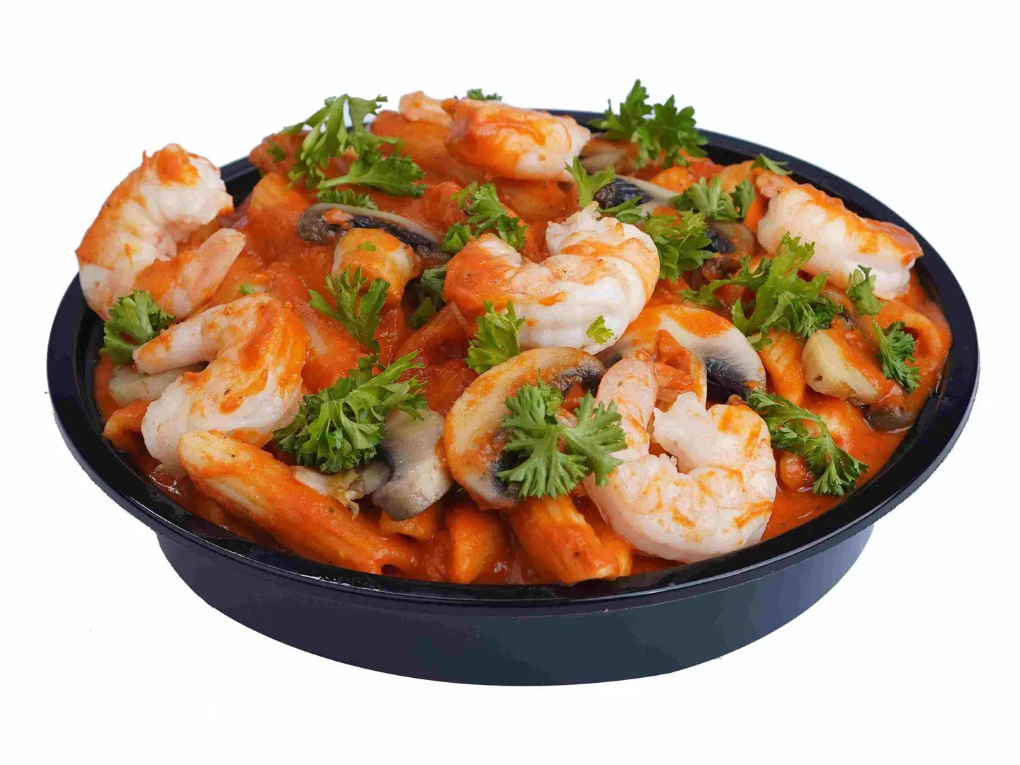 Panne Di Arrabbiata Shrimps
