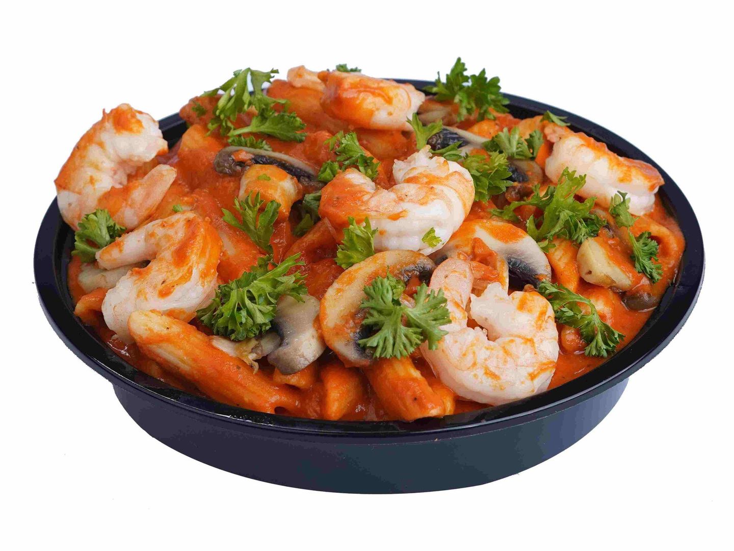 Panne Di Arrabbiata Shrimps
