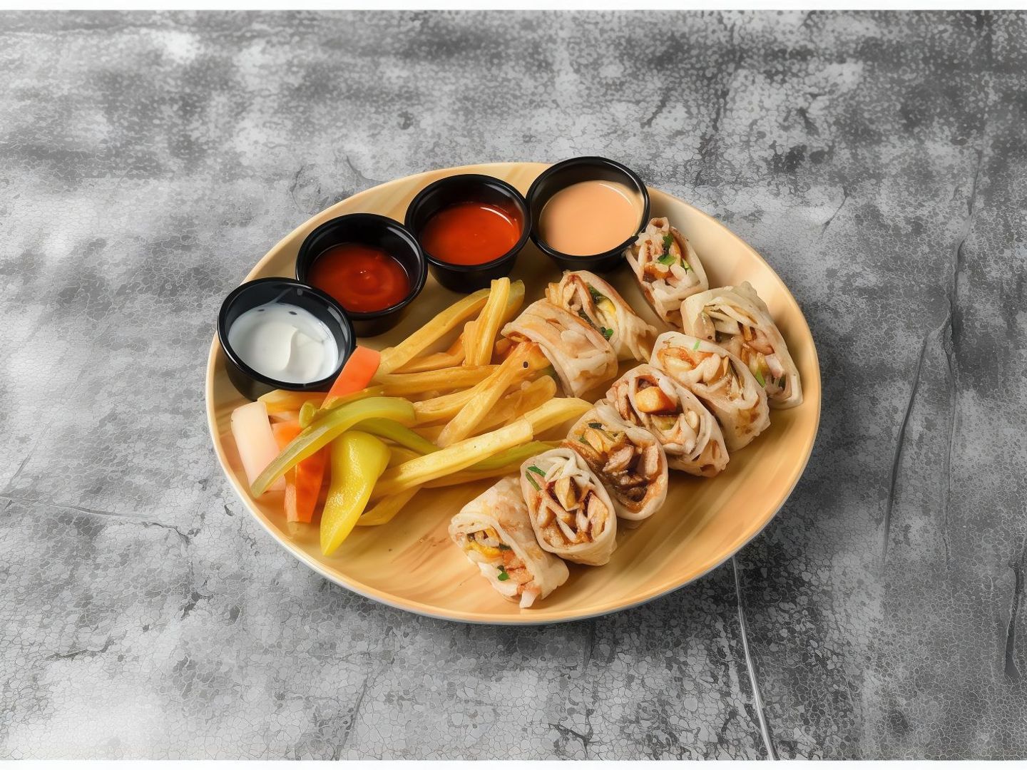 Double Arabic Platter