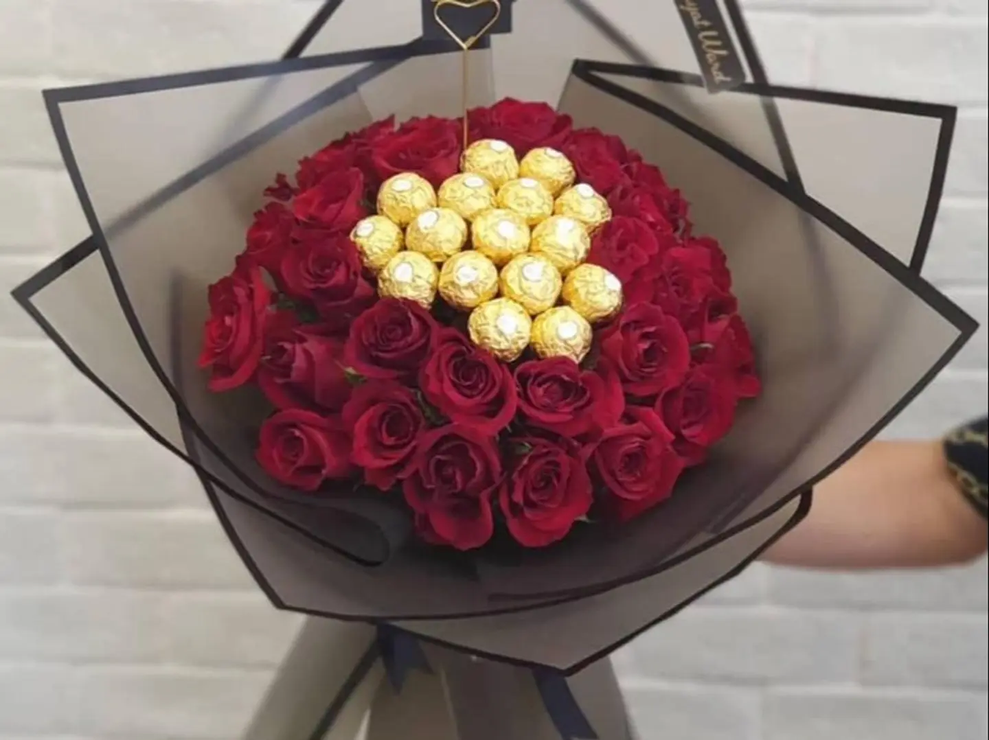 Red Rose Bouquet With Fauchon Chocolate