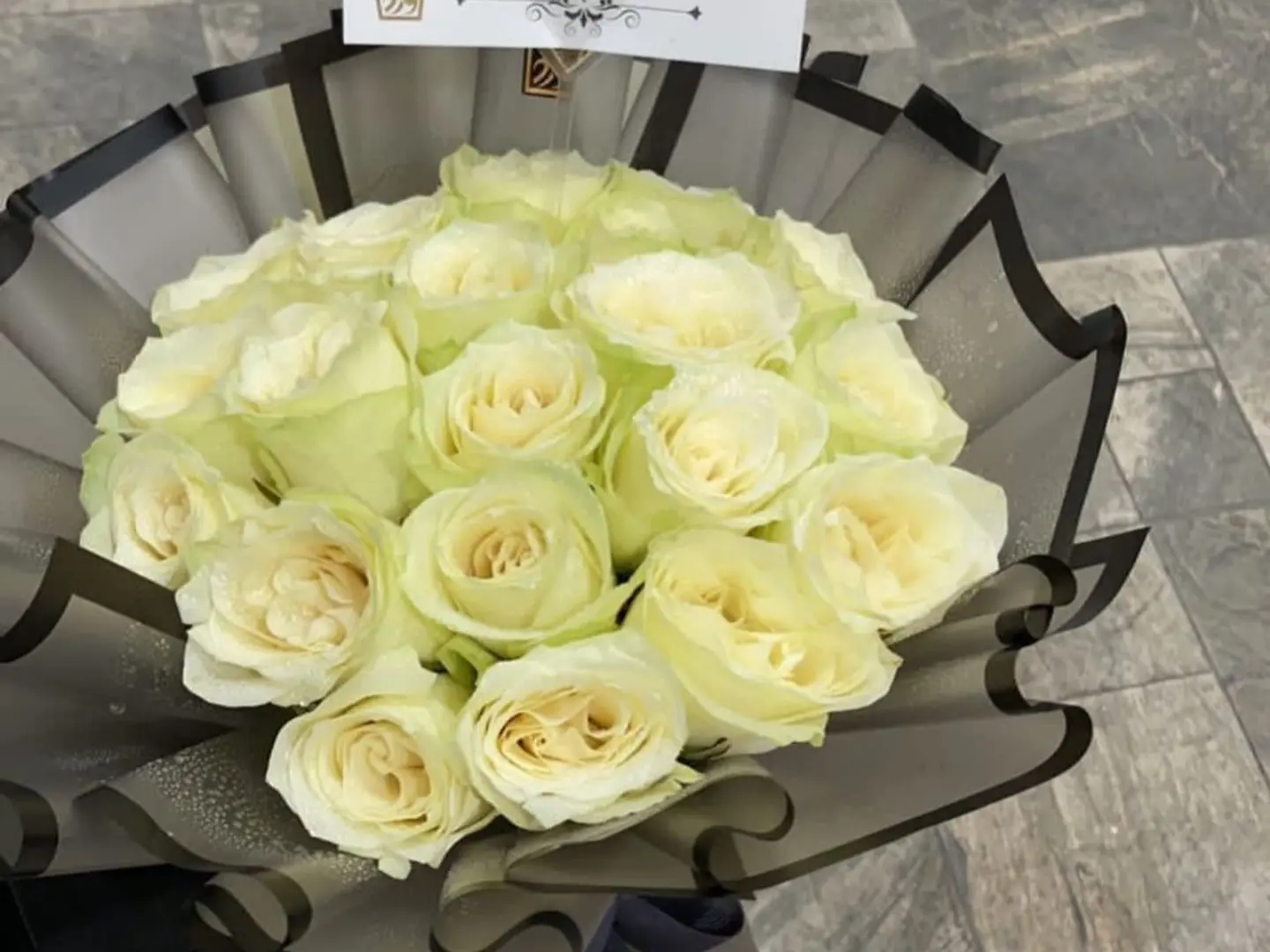 White Damask Rose Bouquet