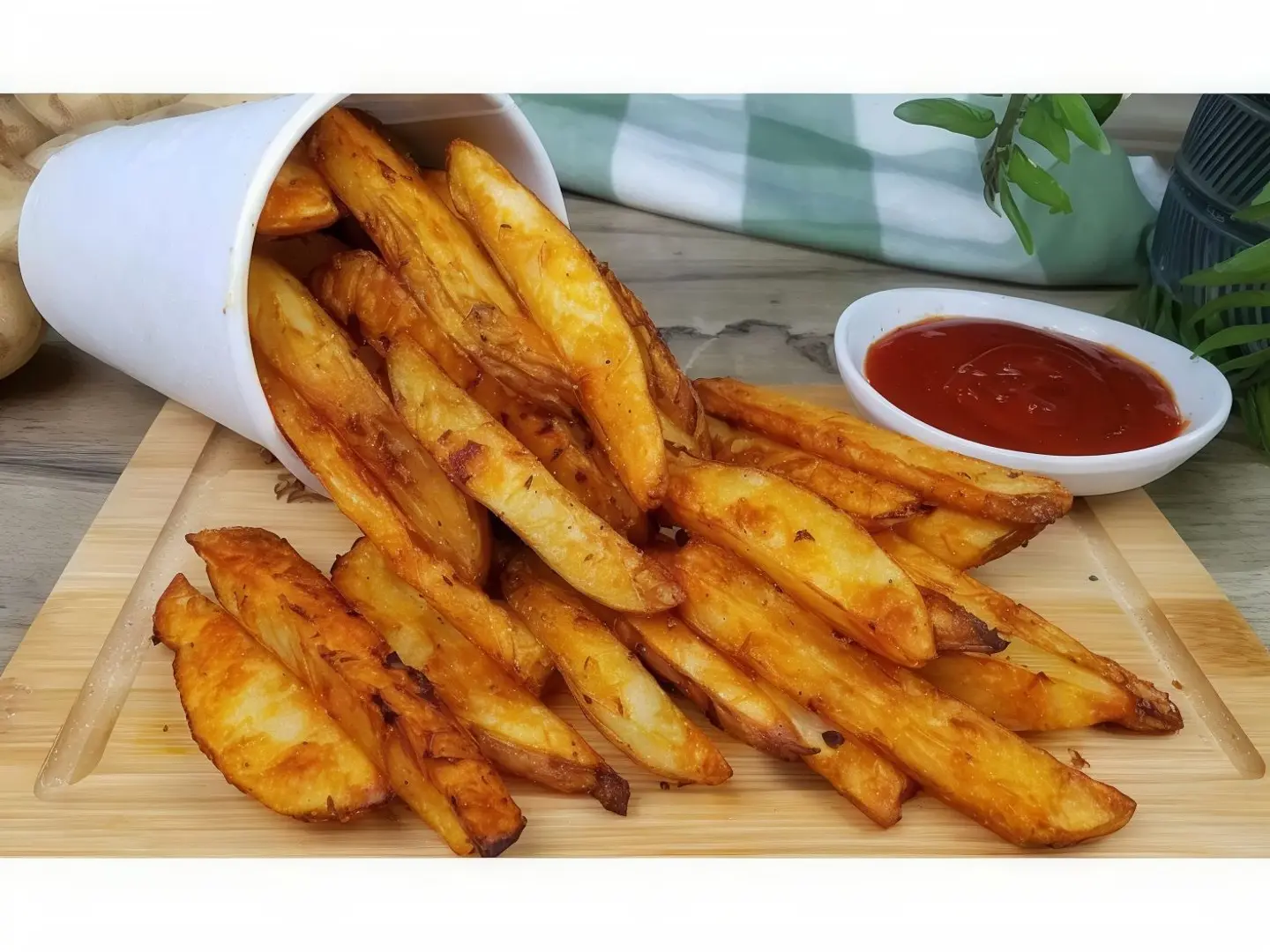 بطاطس كرسبي بالقشر