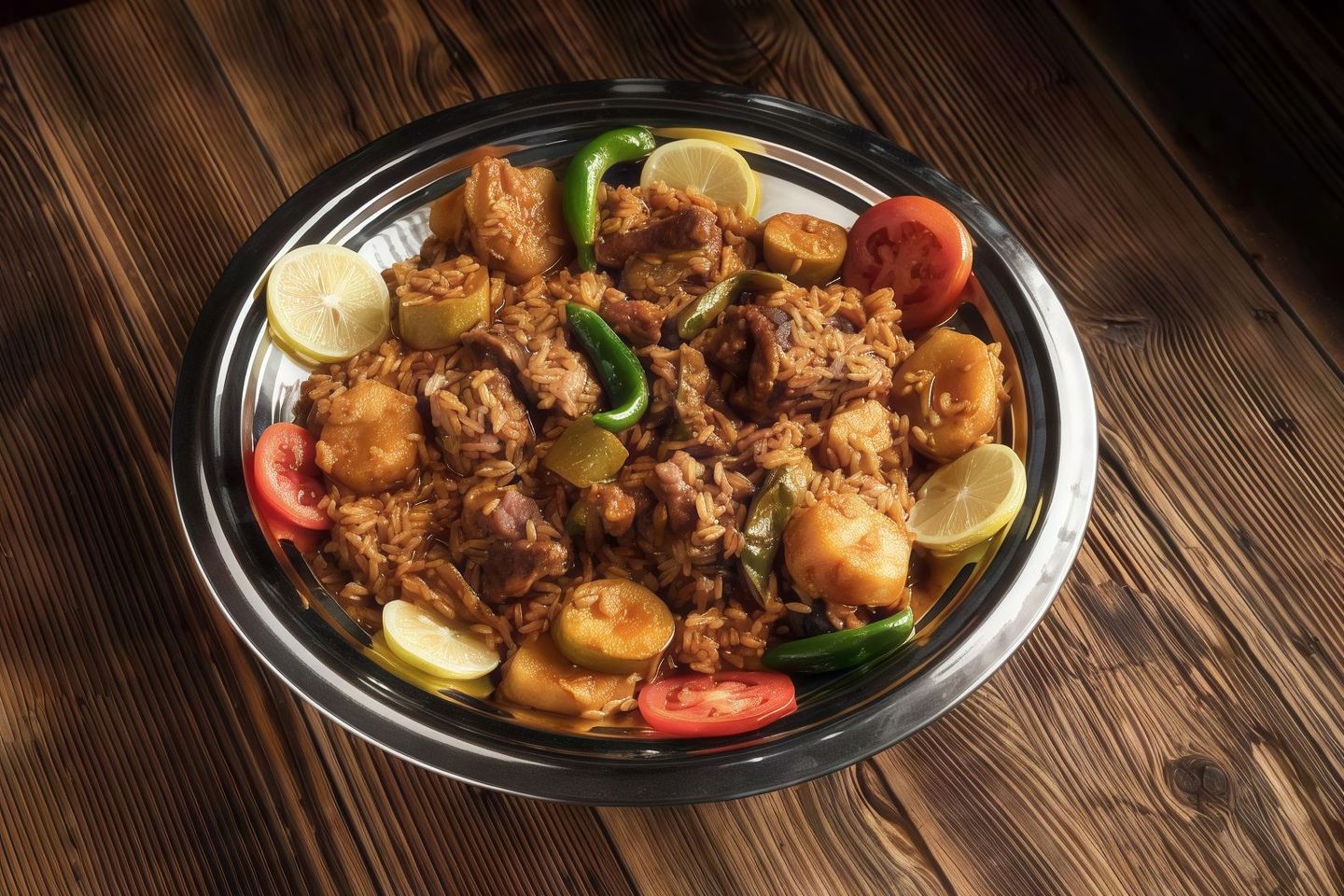 Abu Bint's Madghot Meat And Red Rice