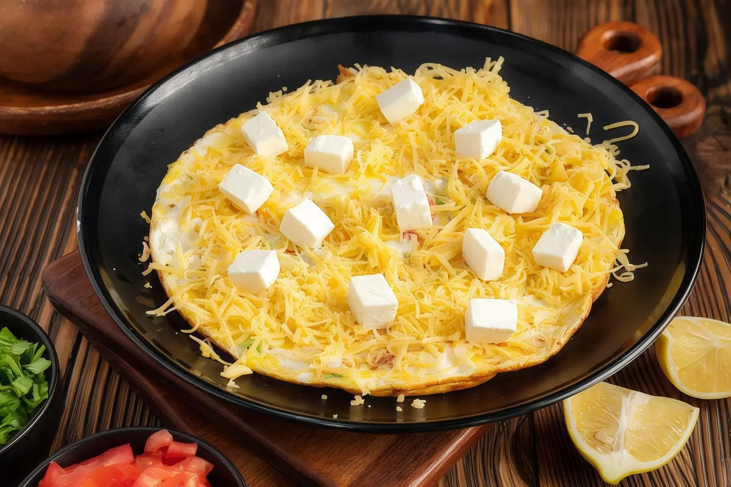 بيض ثلاثة أجبان