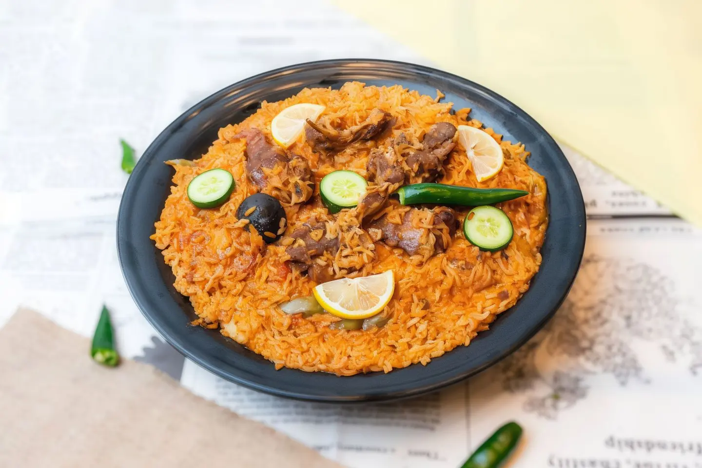 نفر لحم بلدي ارز مزه