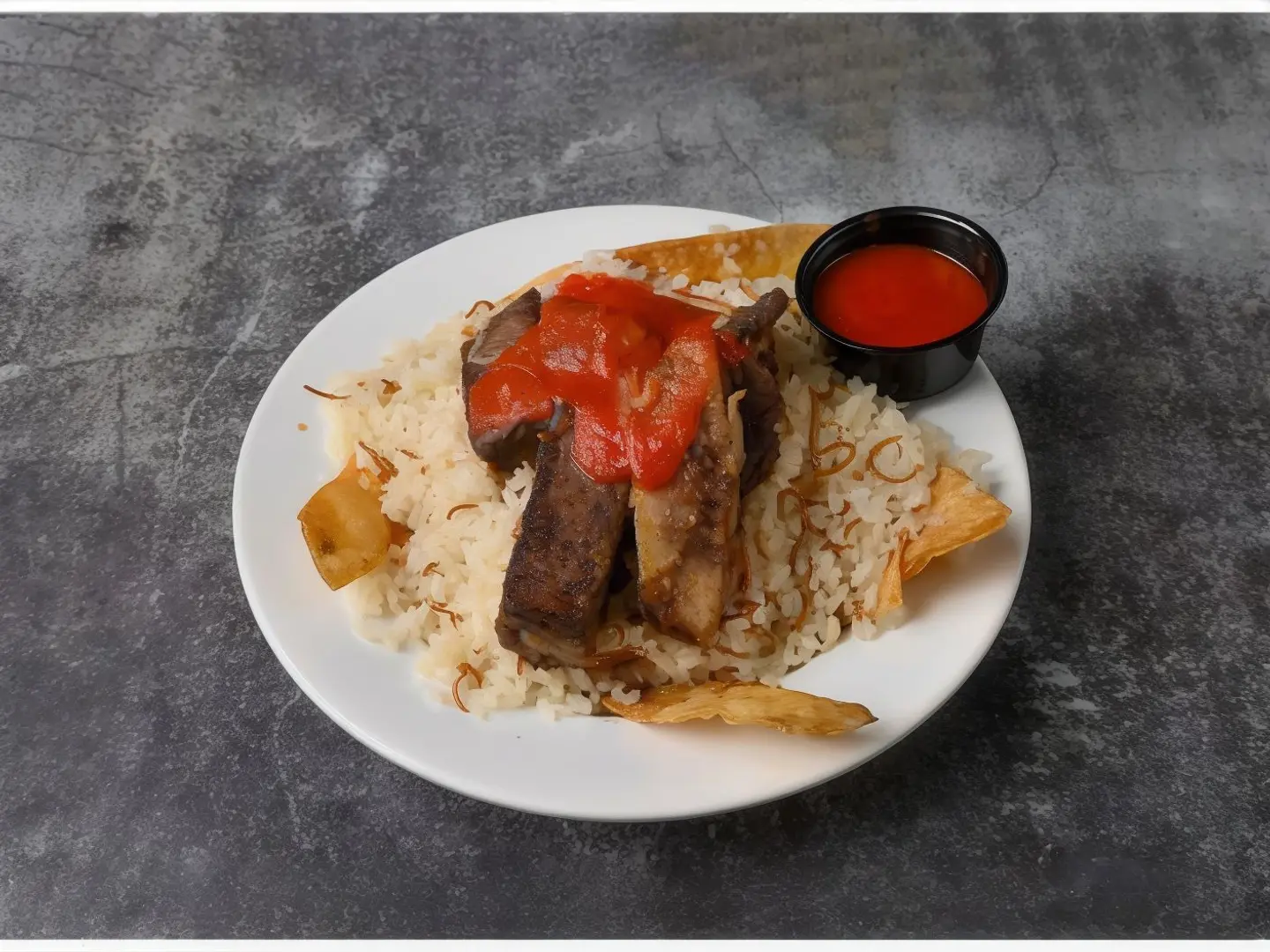 Meat Fatteh Meal