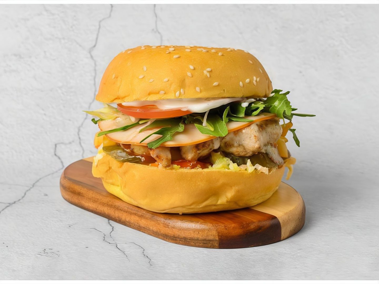 Lebanese Chicken Burger