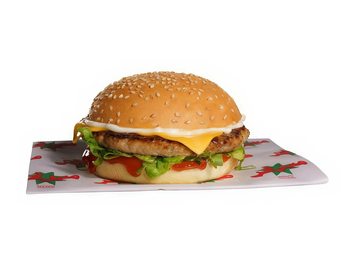 برجر دجاج مشوي سنقل