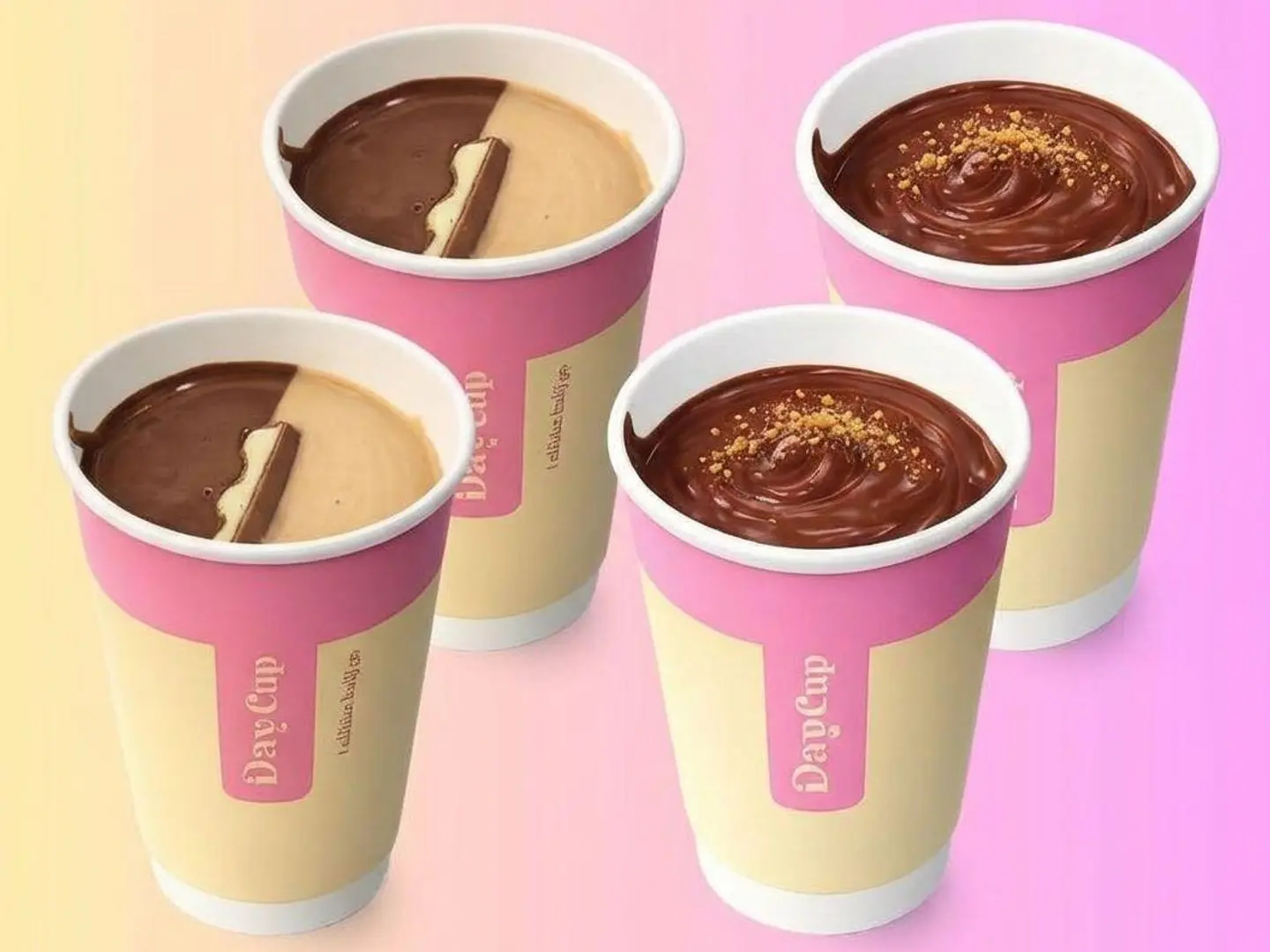 2 Kinder Pudding 2 Chocolate Pudding