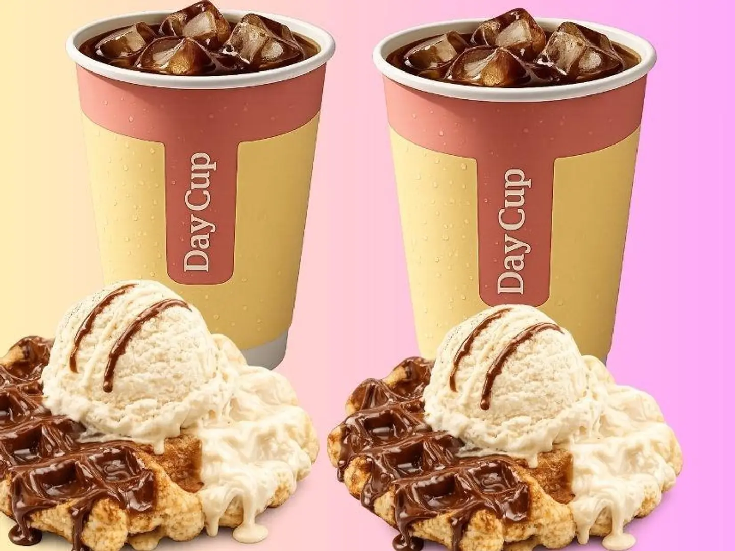 2 وافل 2 قهوة كبير