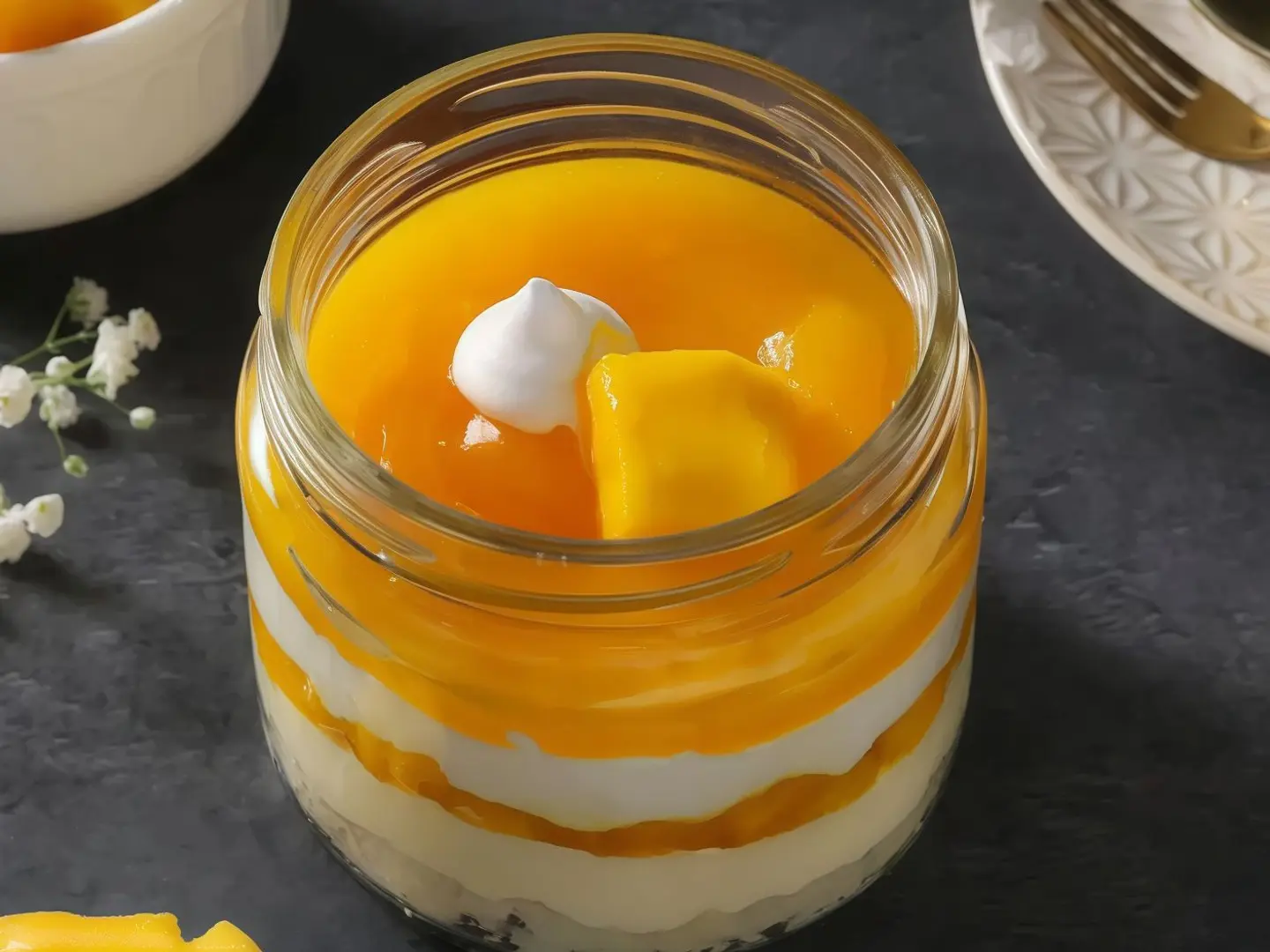Mango Cheesecake Jar