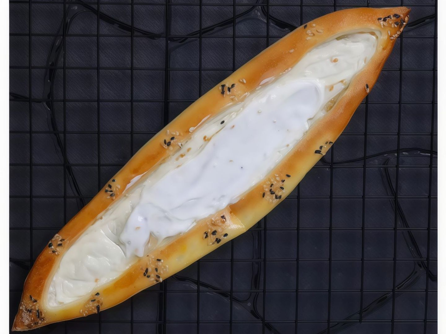 فطيرة لبنة سائل