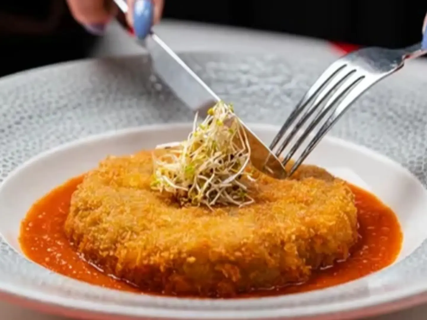 Fried Macrono And Cheese Pasta