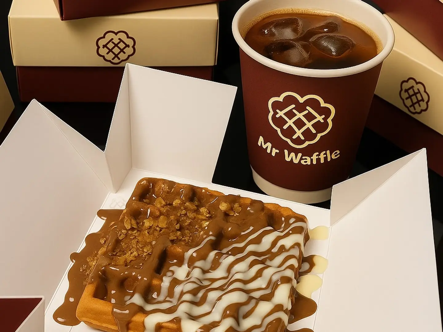 وافل بلجيكي وقهوه في 60