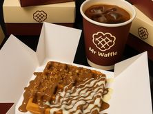 ميني وافل بلجيكي وقهوه في 60