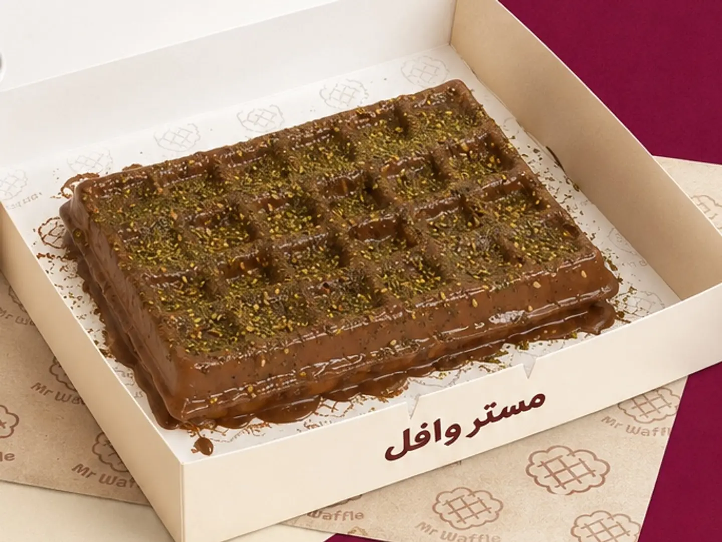 وافل بلجيكي بالزعتر