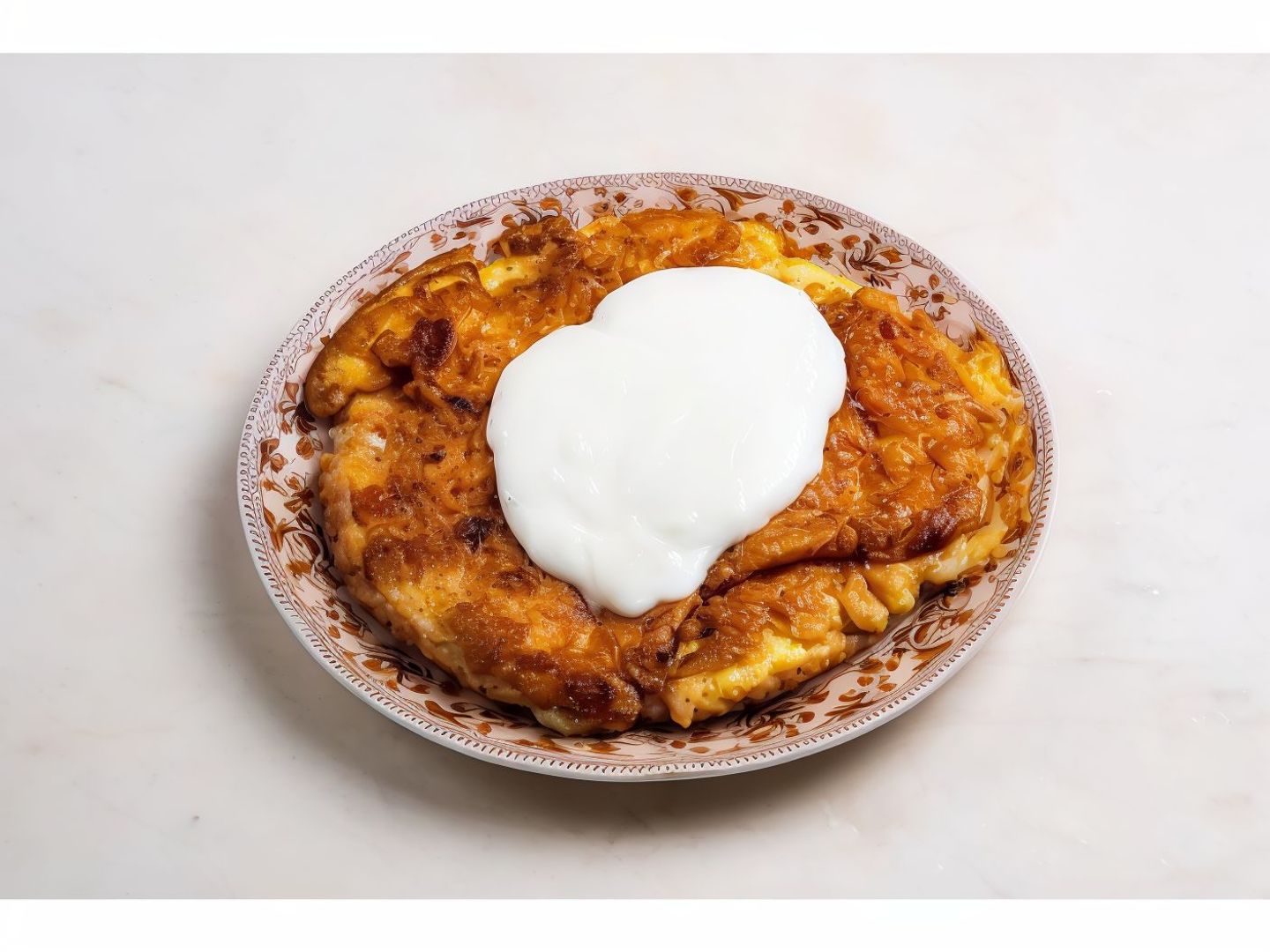 Fried Eggs With Cheese
