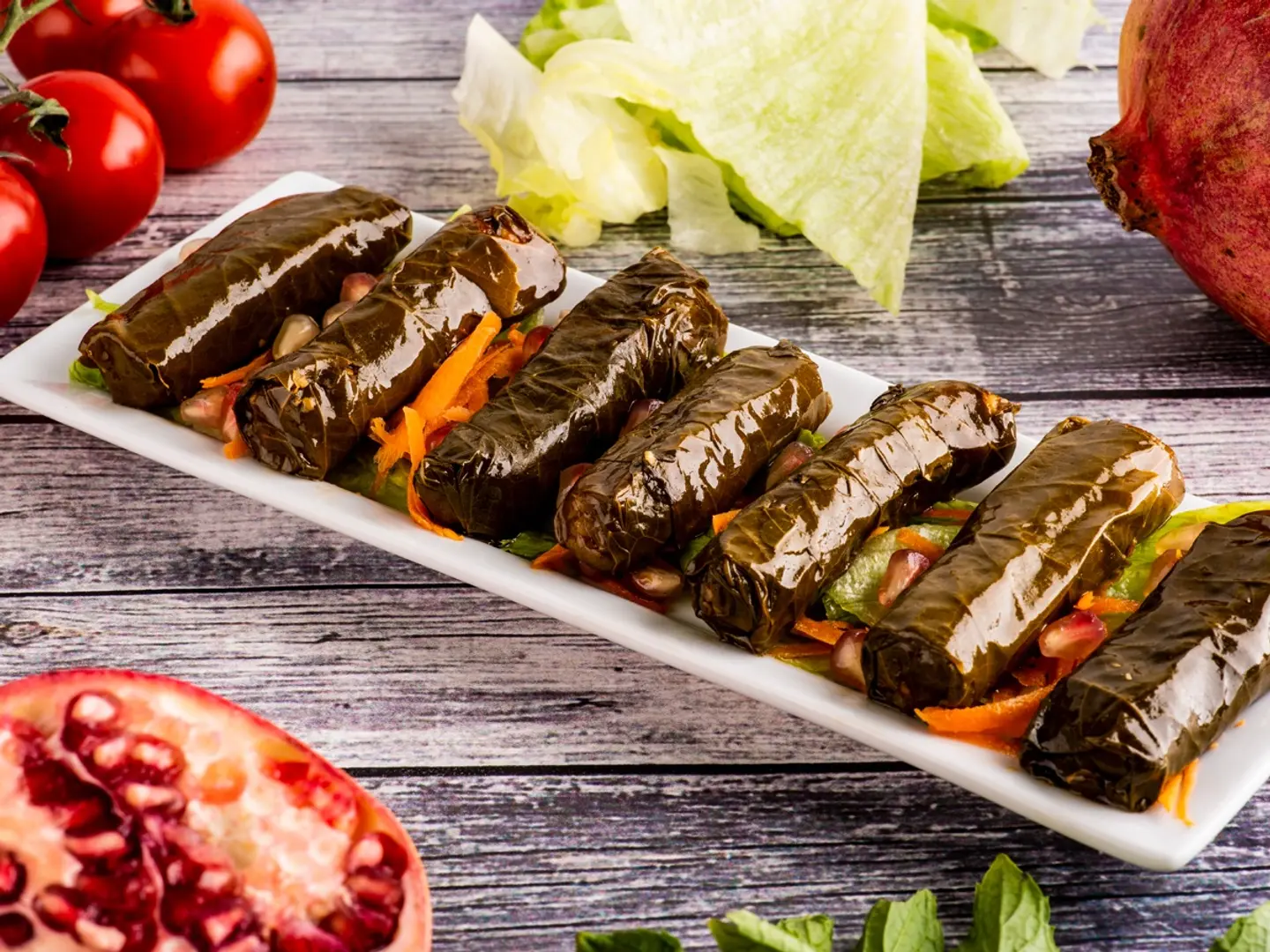 صحن ورق عنب 5 حبة