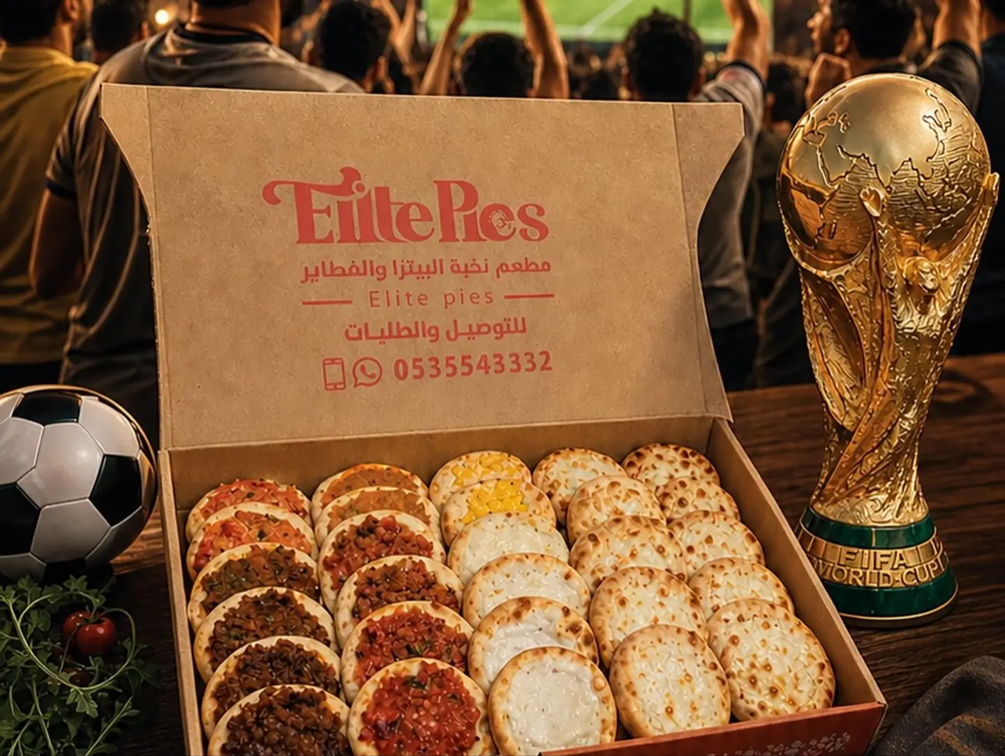 بوكس كاس العالم فطاير مشكل 15 حبة
