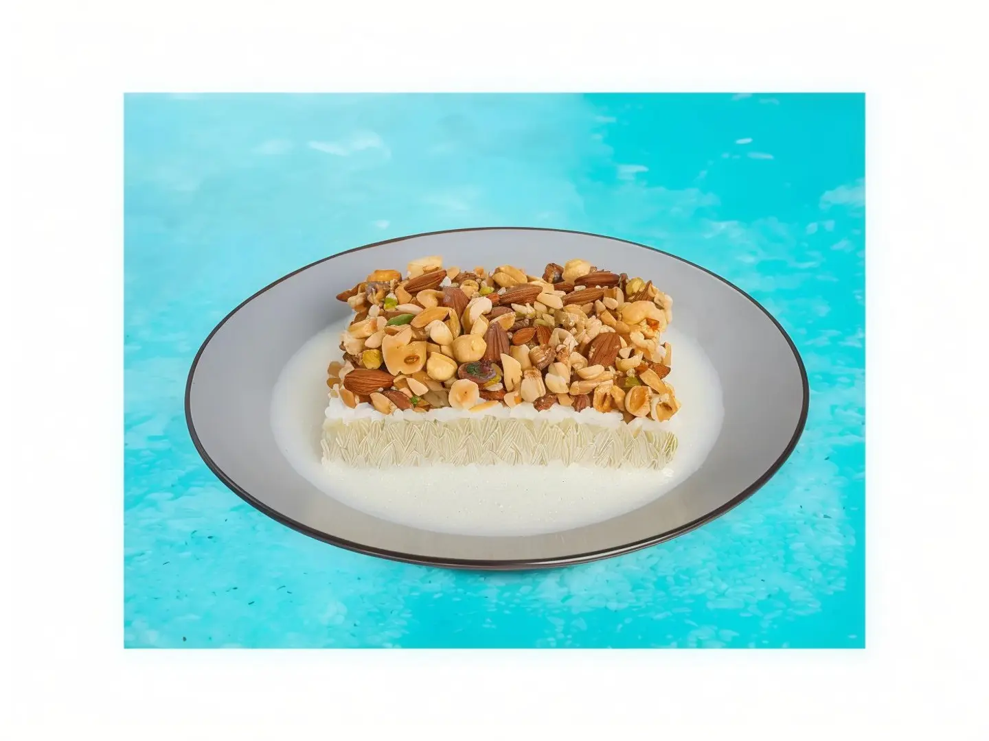 قشطوطة ارز بالمكسرات
