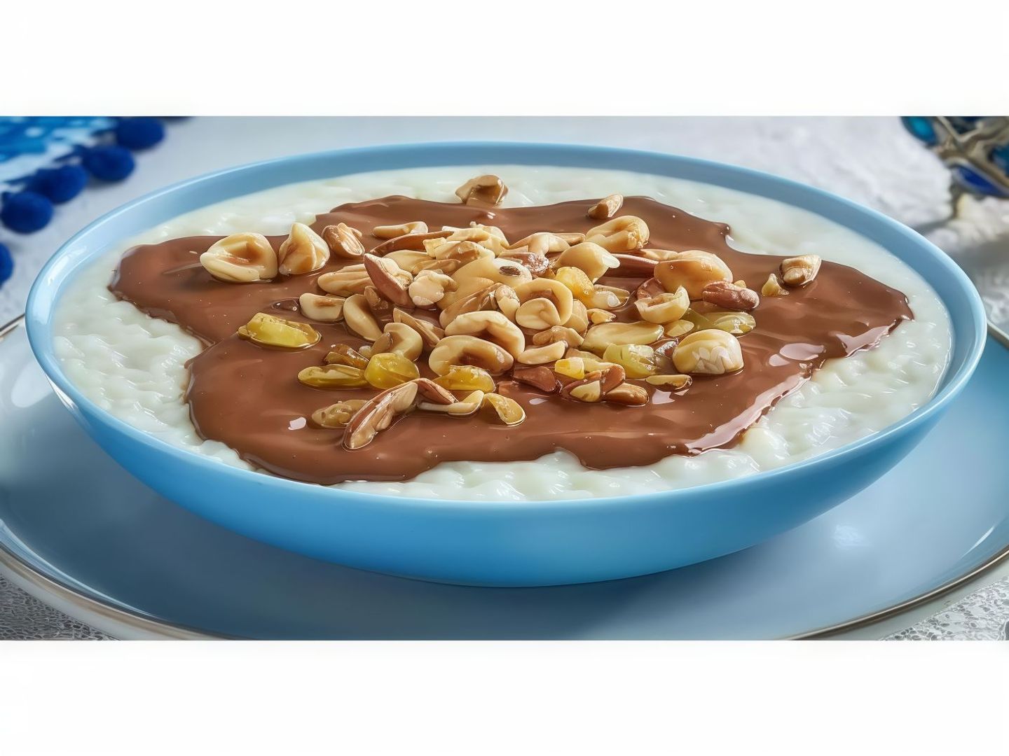ارز بلبن مكسرات نوتيلا