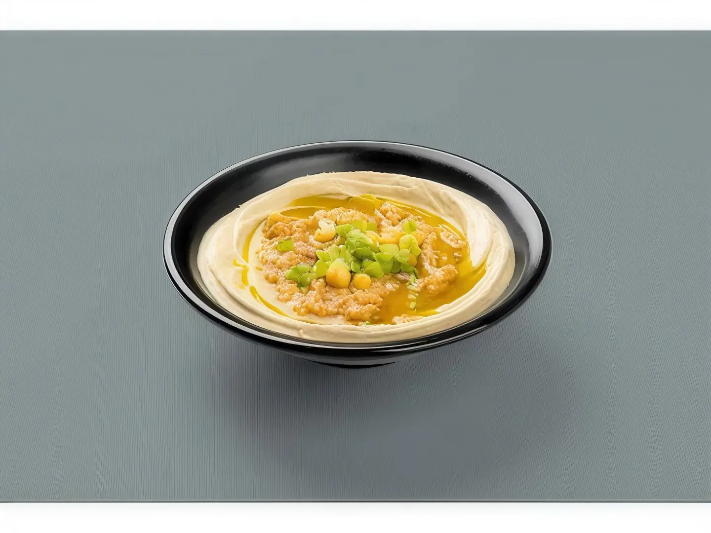 طبق حمص مع فول