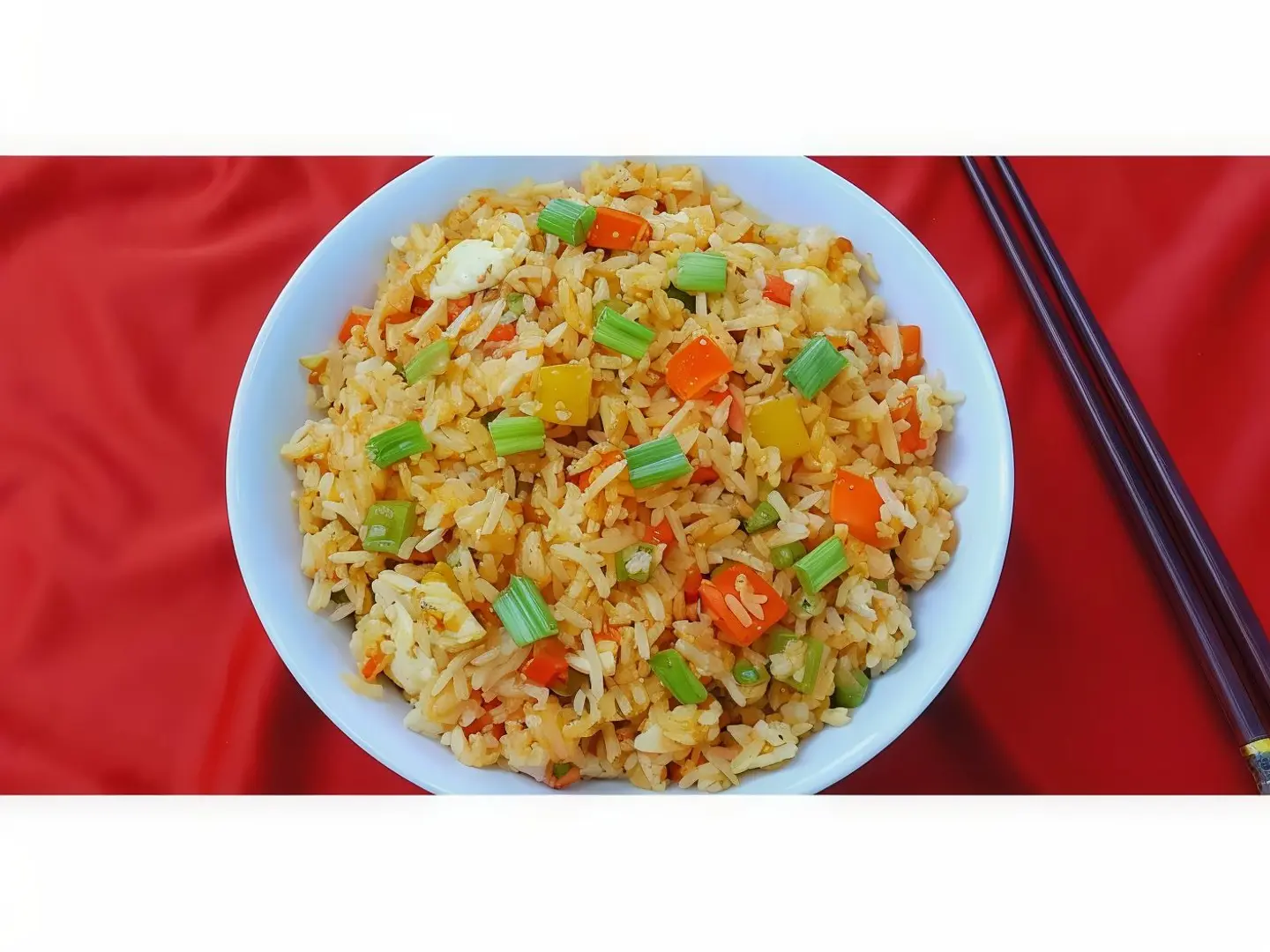 أرز مقلي بالبيض