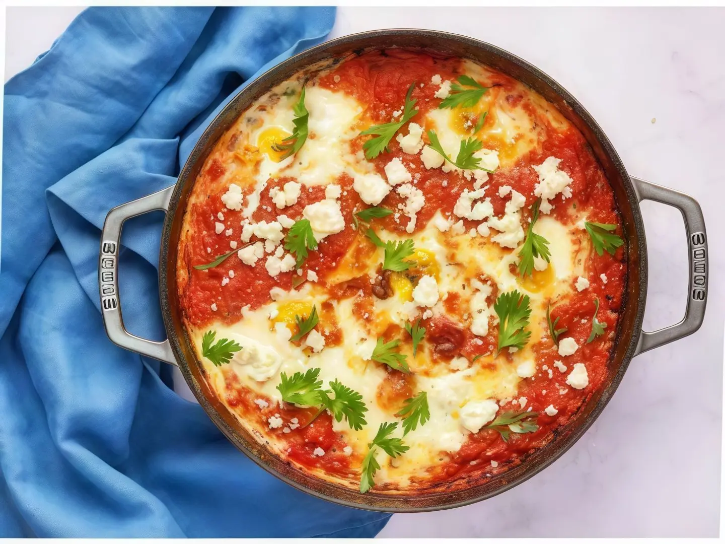 Shakshuka Pie With Cheese