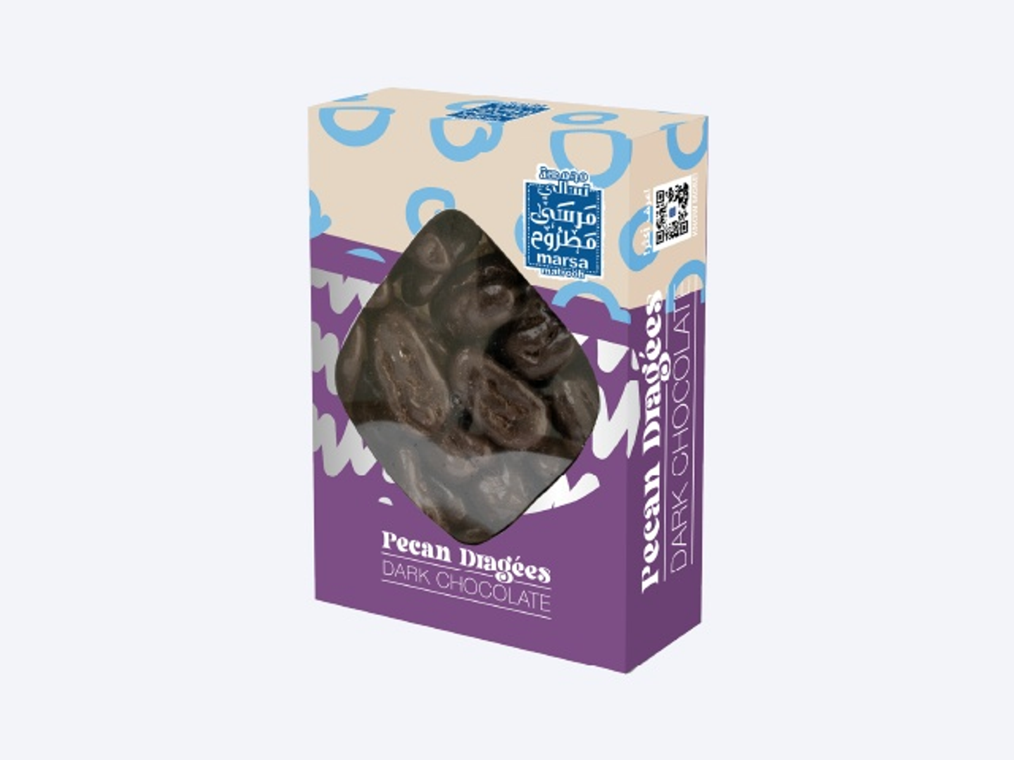 Dark Chocolate Pecan Drizzle Box 350g