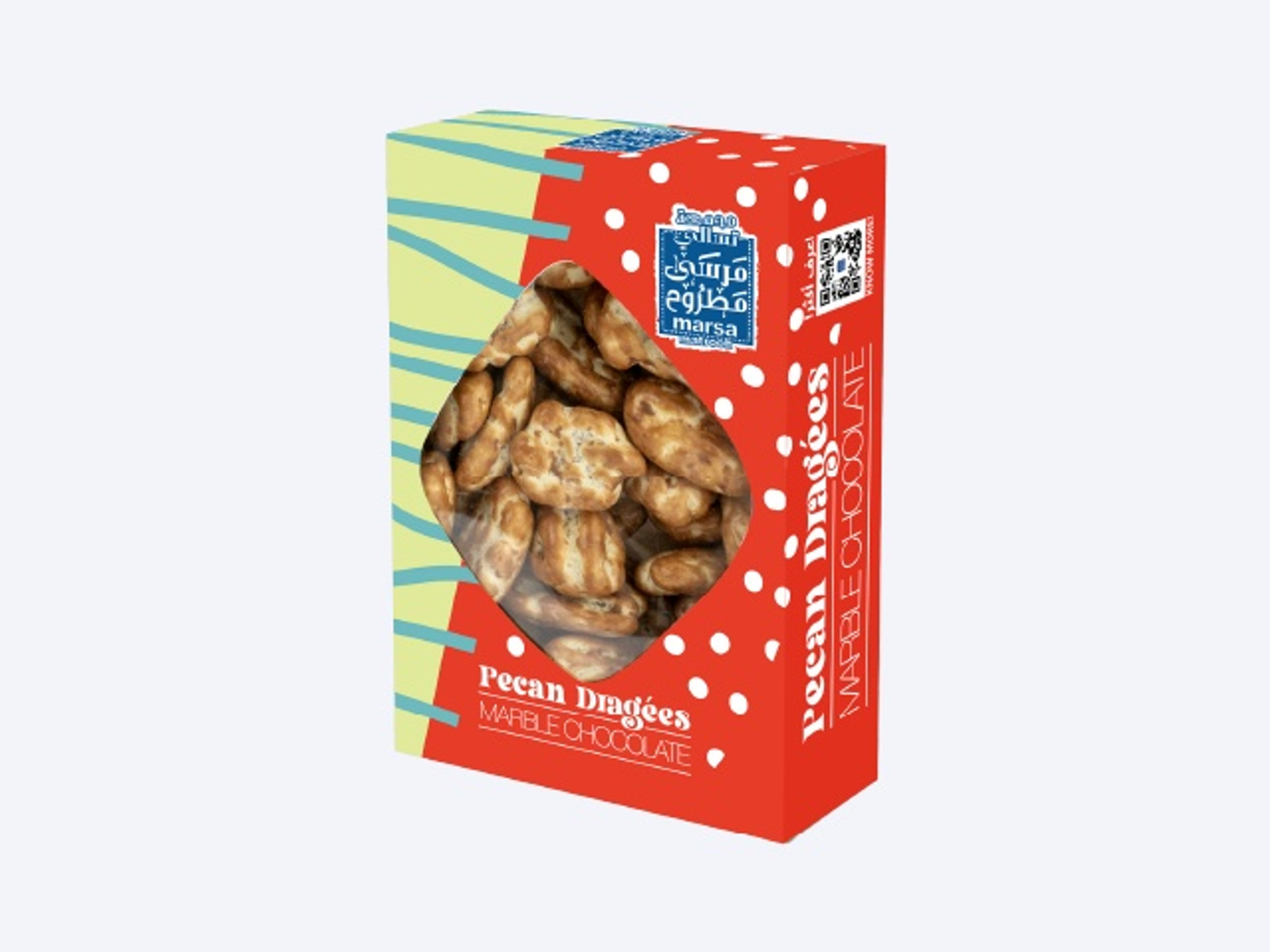 Marble Chocolate Pecan Dragee Box 350g