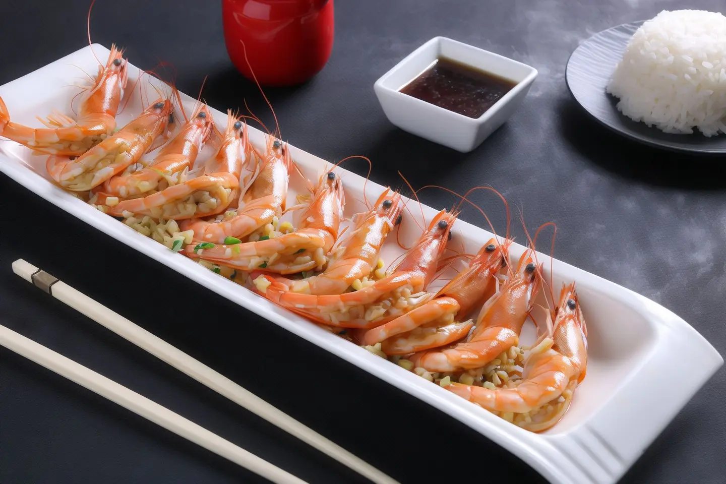 Steamed Prawn W/ Garlic