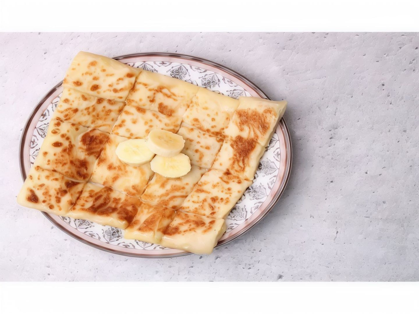 مطبق حلو قشطة و موز