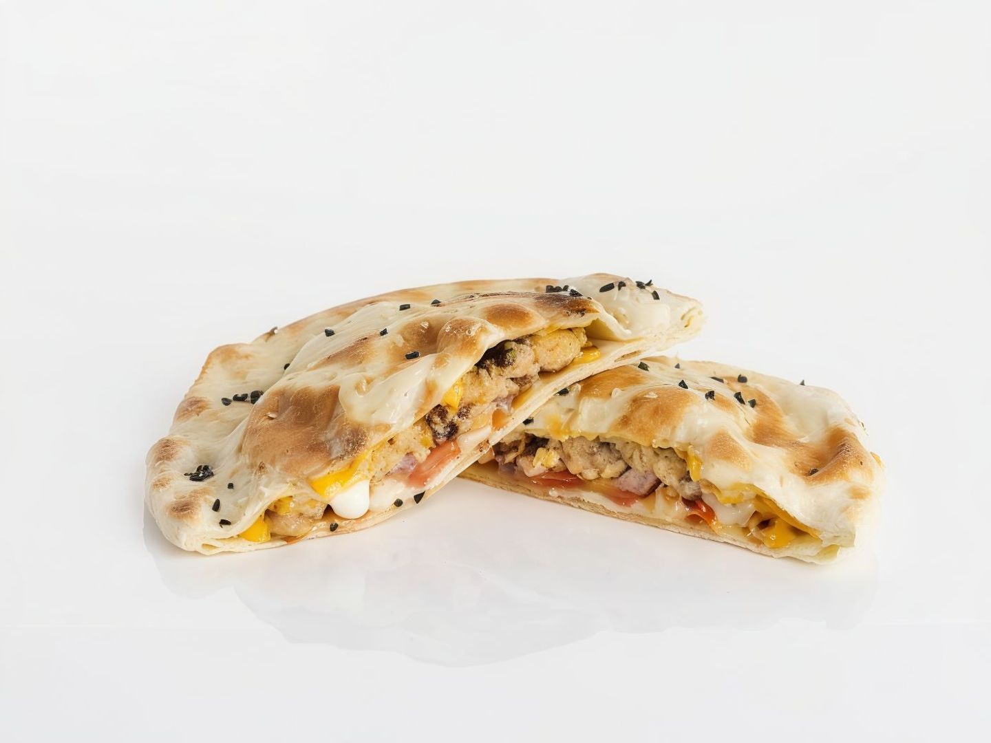 فطيرة دبل برجر دجاج