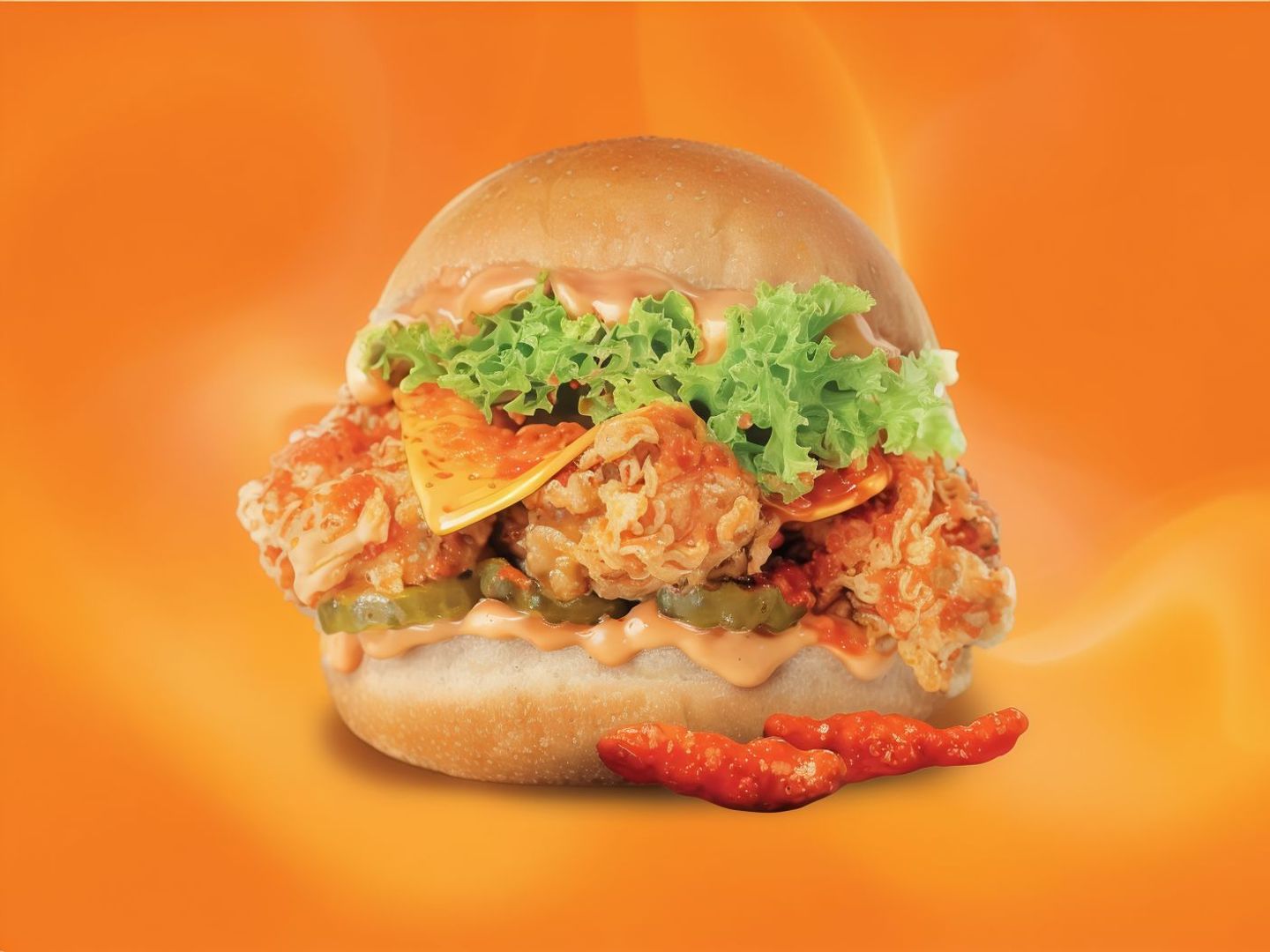 Crunchy Cheetos Burger