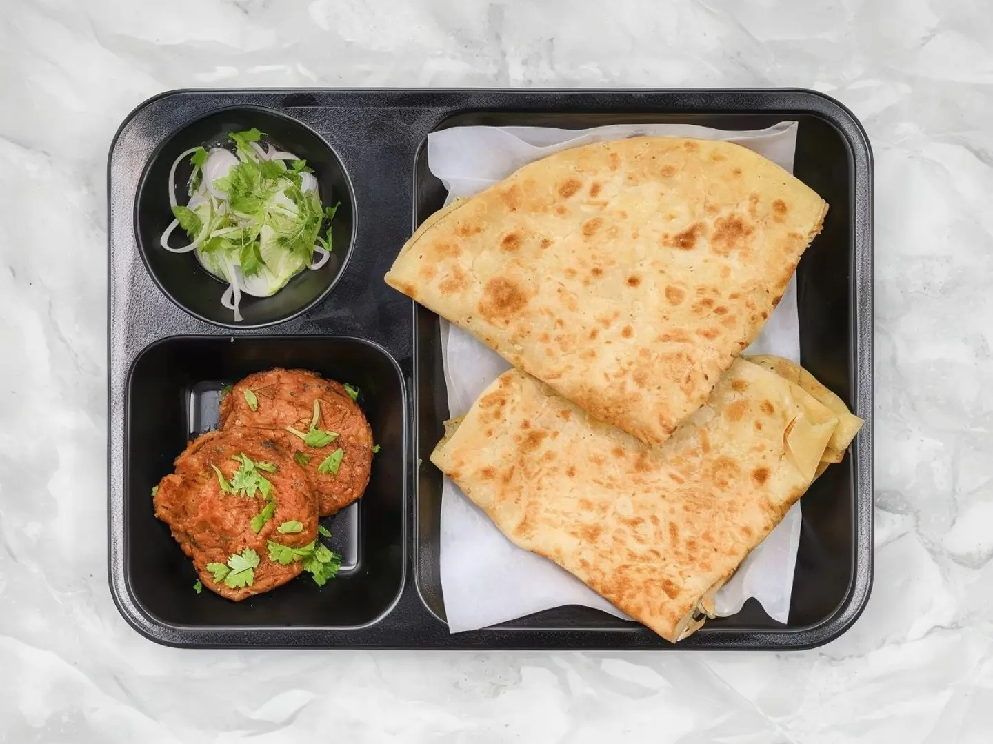 Galawati Kabab Paratha