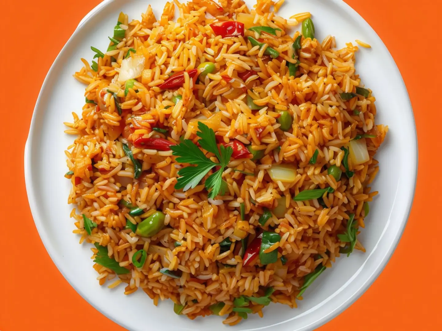 أرز مقلي مشكل